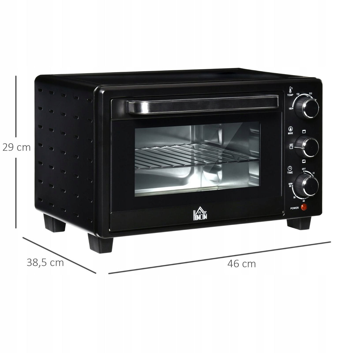 2026 Mini oven 21L 1400W 3 baking modes black and silver Brand no brand