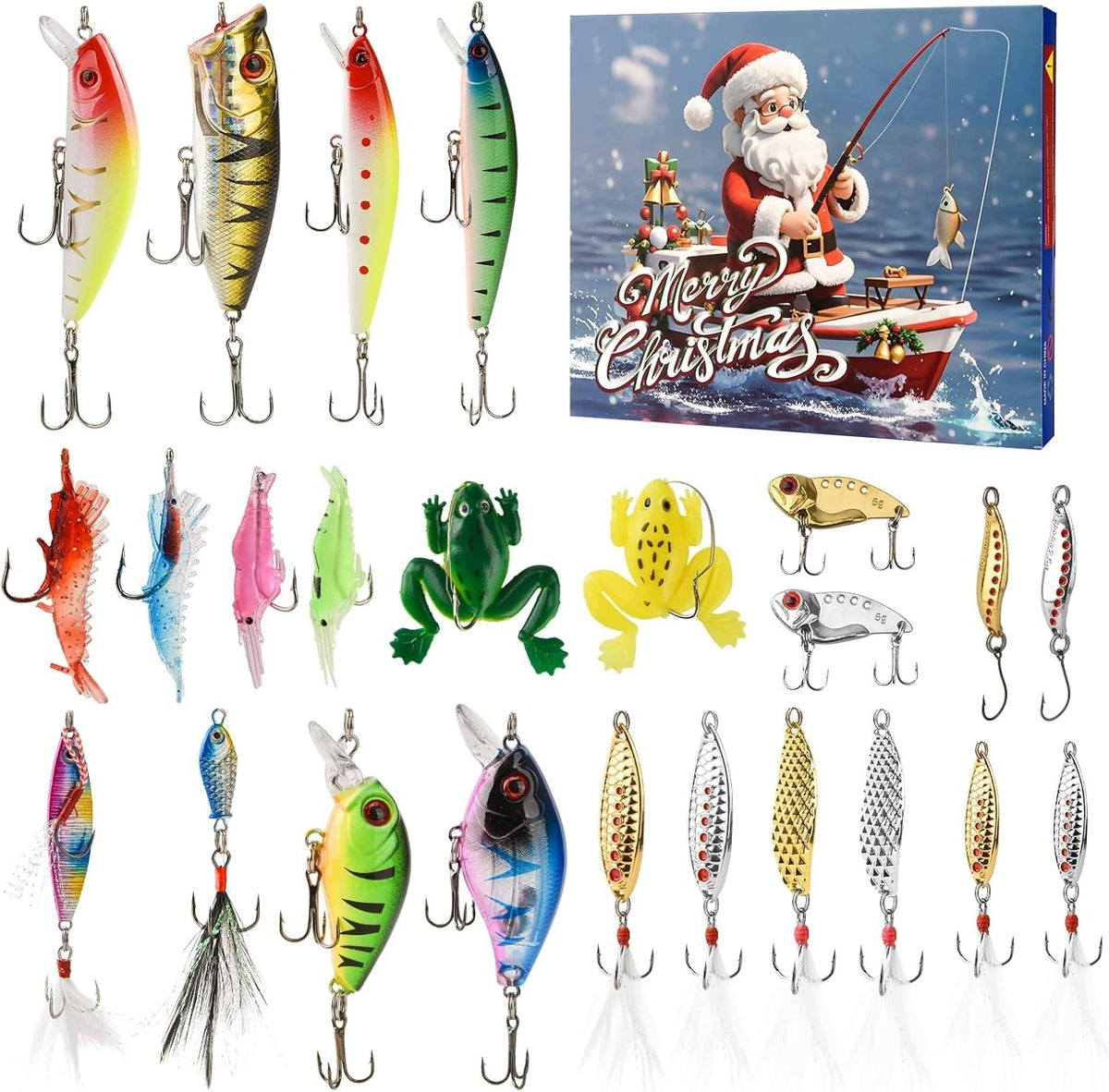 2026 with fishing equipment 24-day Christmas Advent Calendar Manufacturer code 15156156