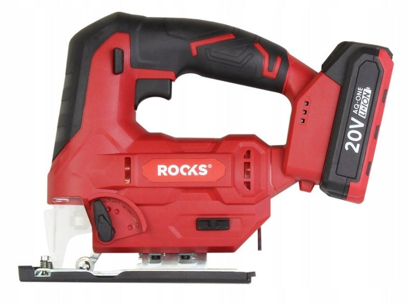 20V AQ-ONE JIGSAW 500-3000 RPM, 19 MM, SET WITH ACCUMULATOR ROOKS OK-03.4347 Brand Rooks