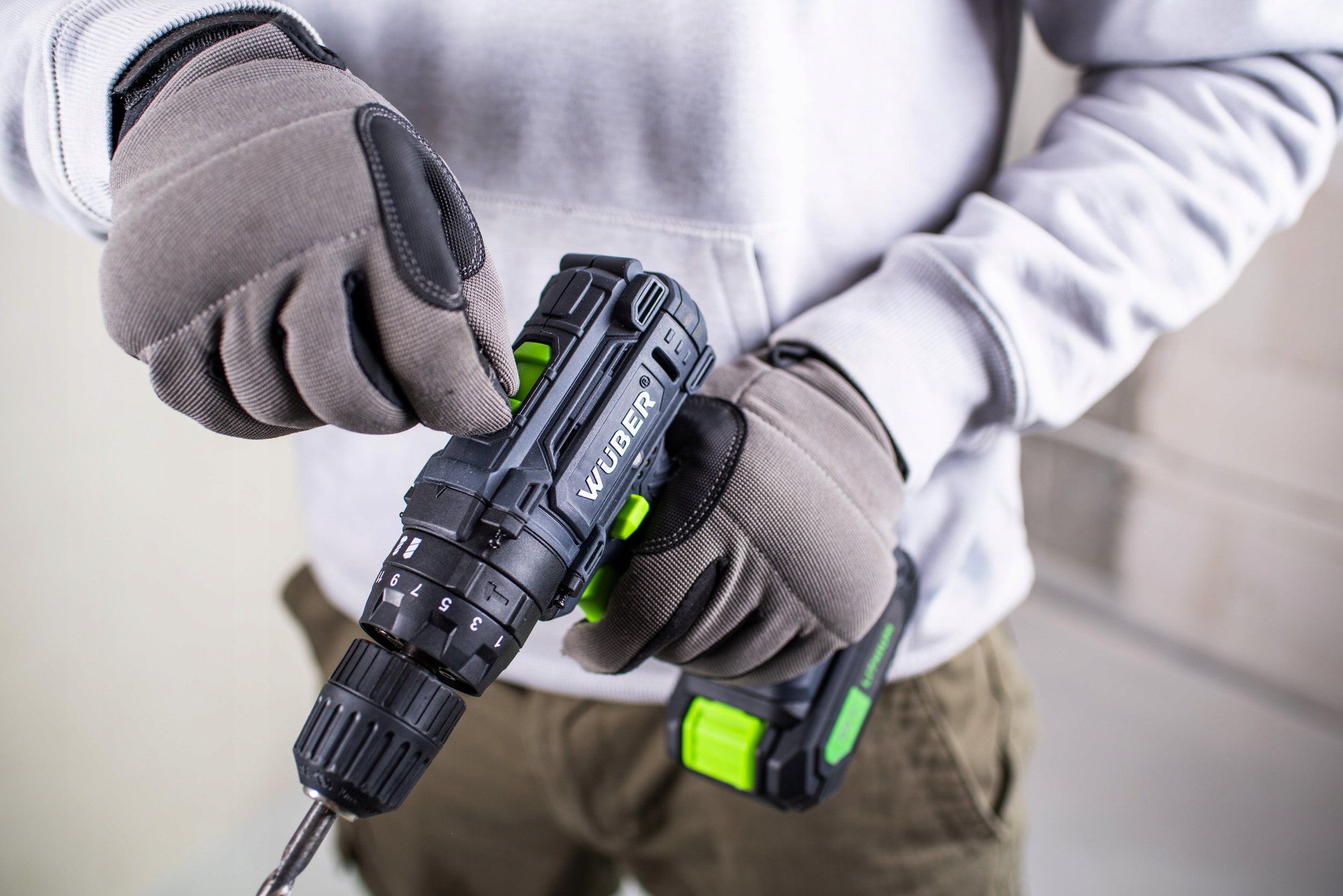 20V CORDLESS IMPACT DRIVER 2X BATTERY + CASE Brand Wuber