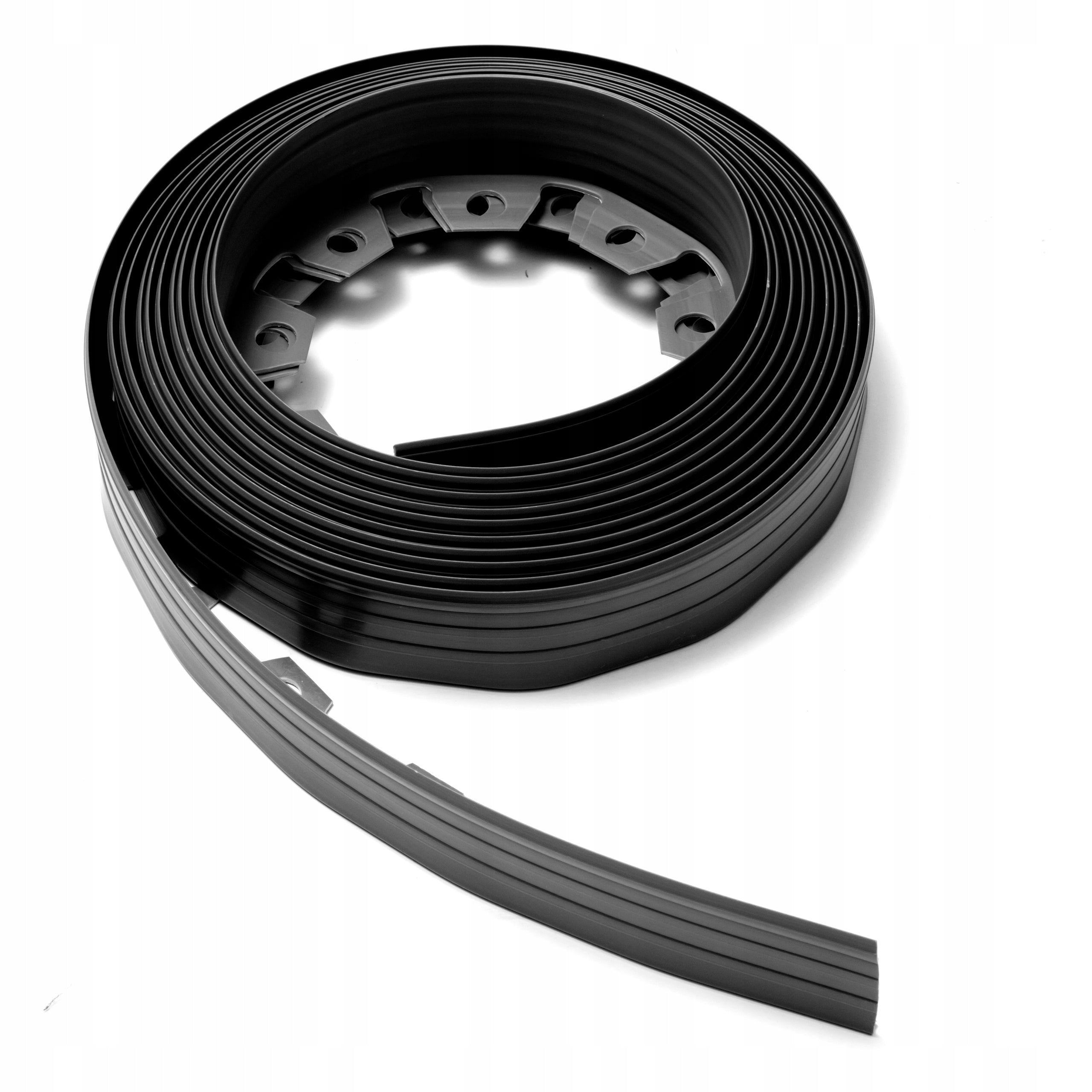 20m Lawn edging 6cm 60mm + anchors 60pcs - Garden edging Black Product height 6 cm