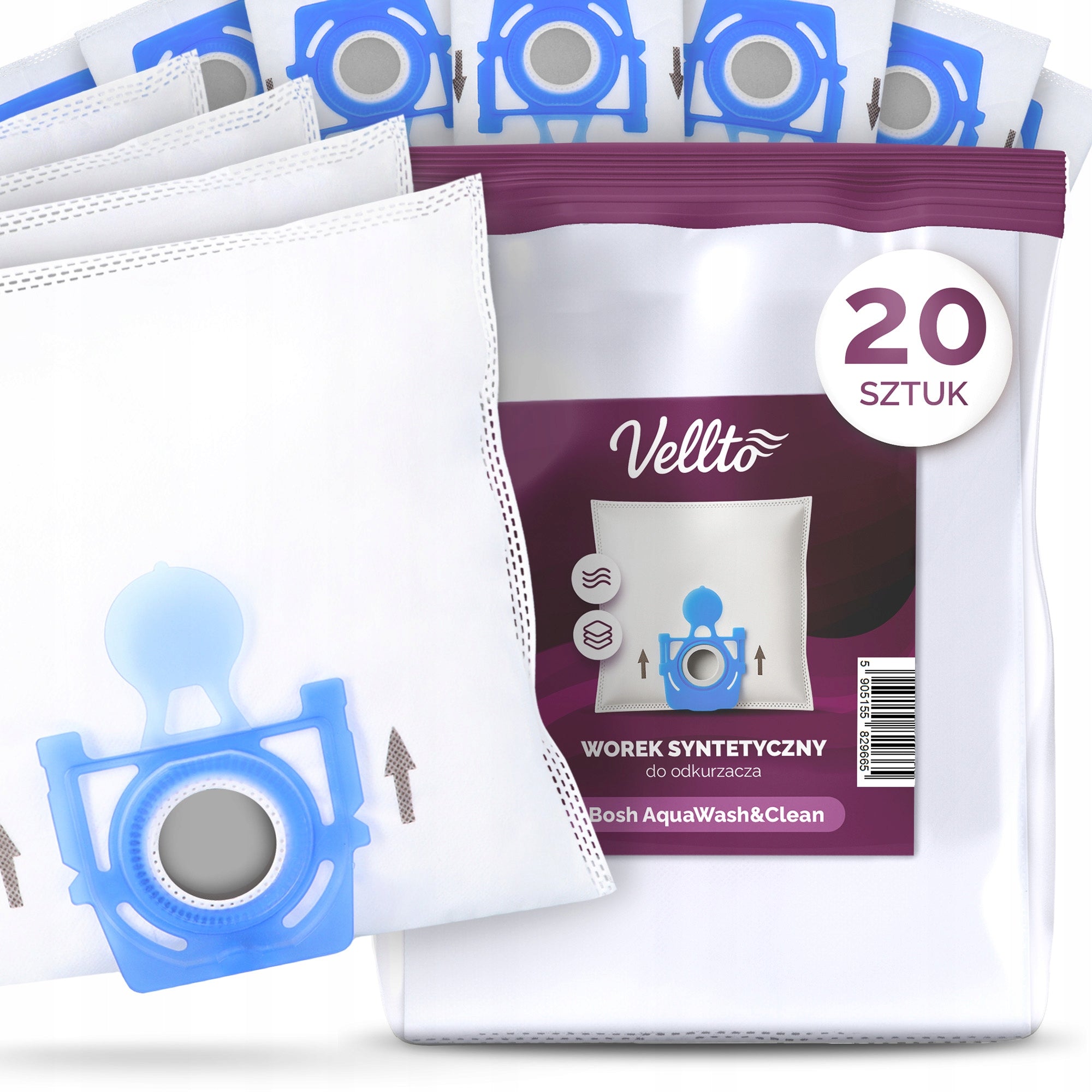 20x BOSCH AquaWash&Clean BBZWD4BAG ZELMER ODYSSEY G9-V VACUUM CLEANER BAG