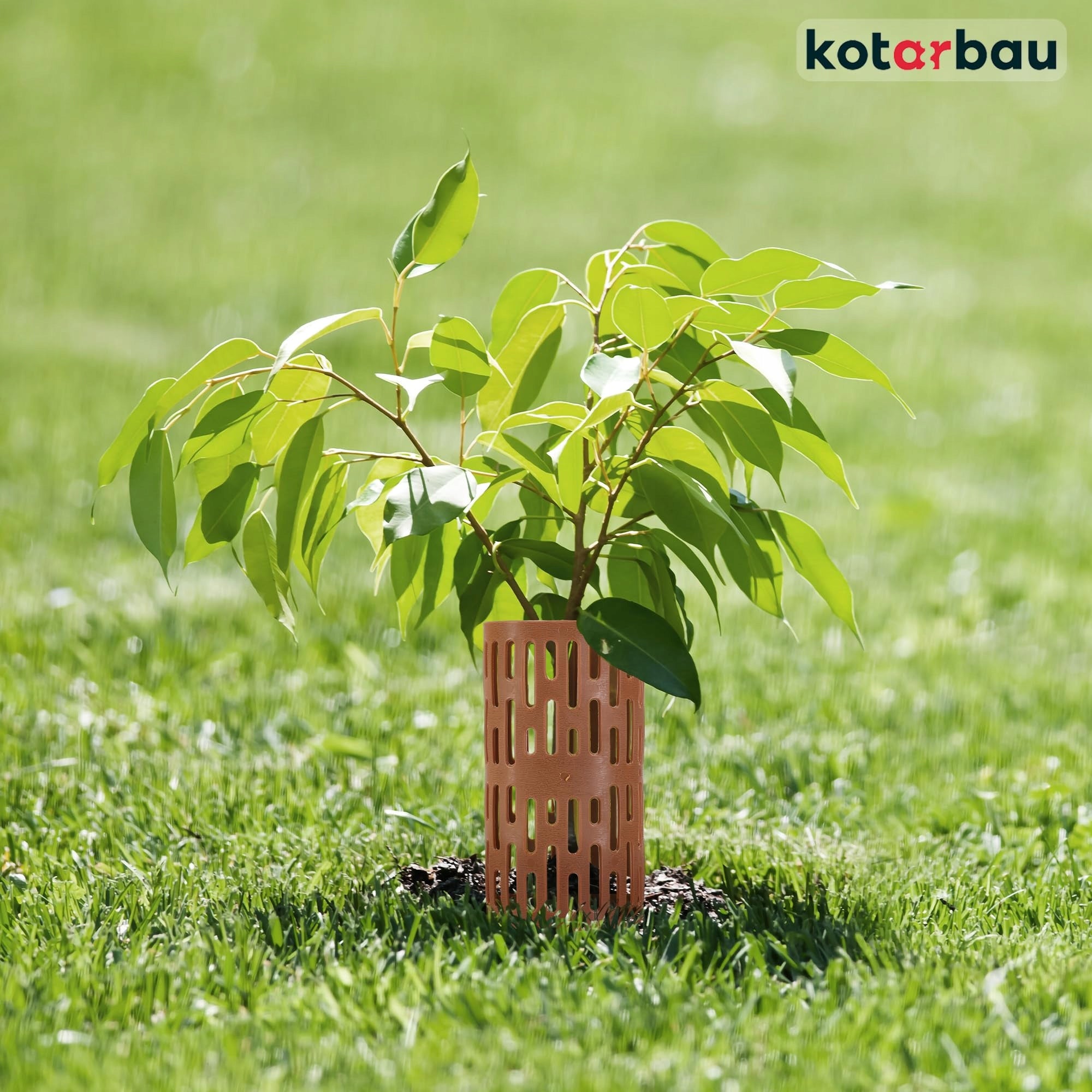 20x PROTECTIVE COVER TREE TRUNK EDGING TREE PROTECTOR BRONZE 20 CM EAN (GTIN) 5904994081937