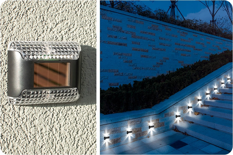 20x WATERPROOF DECORATIVE SOLAR LIGHTS FOR STAIRS FENCE TWILIGHT SENSOR Number of pieces 20 pcs