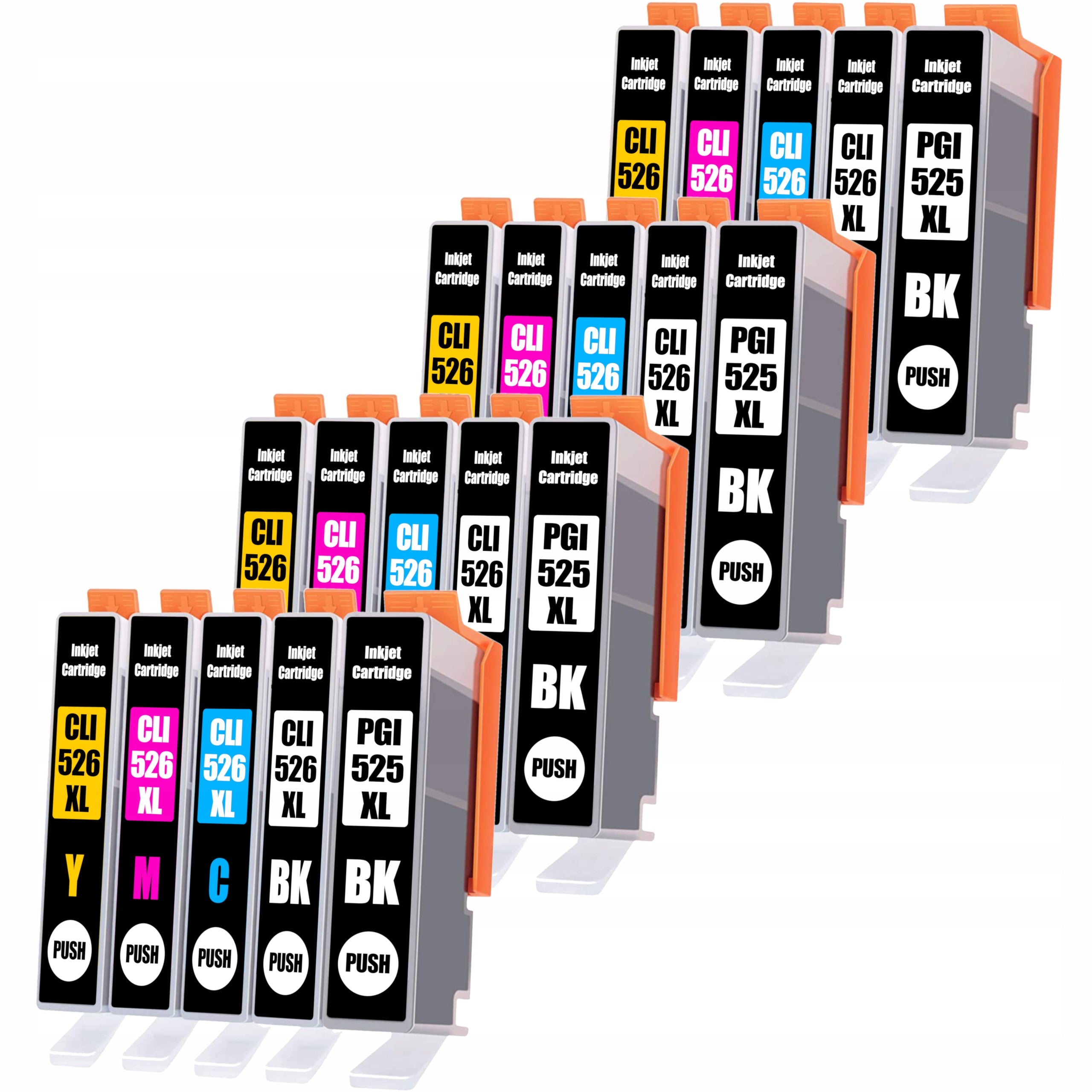 20x XL INKS FOR CANON PIXMA IP4850 IP4950 MG5150 MG5350 MG5250 PRINTER