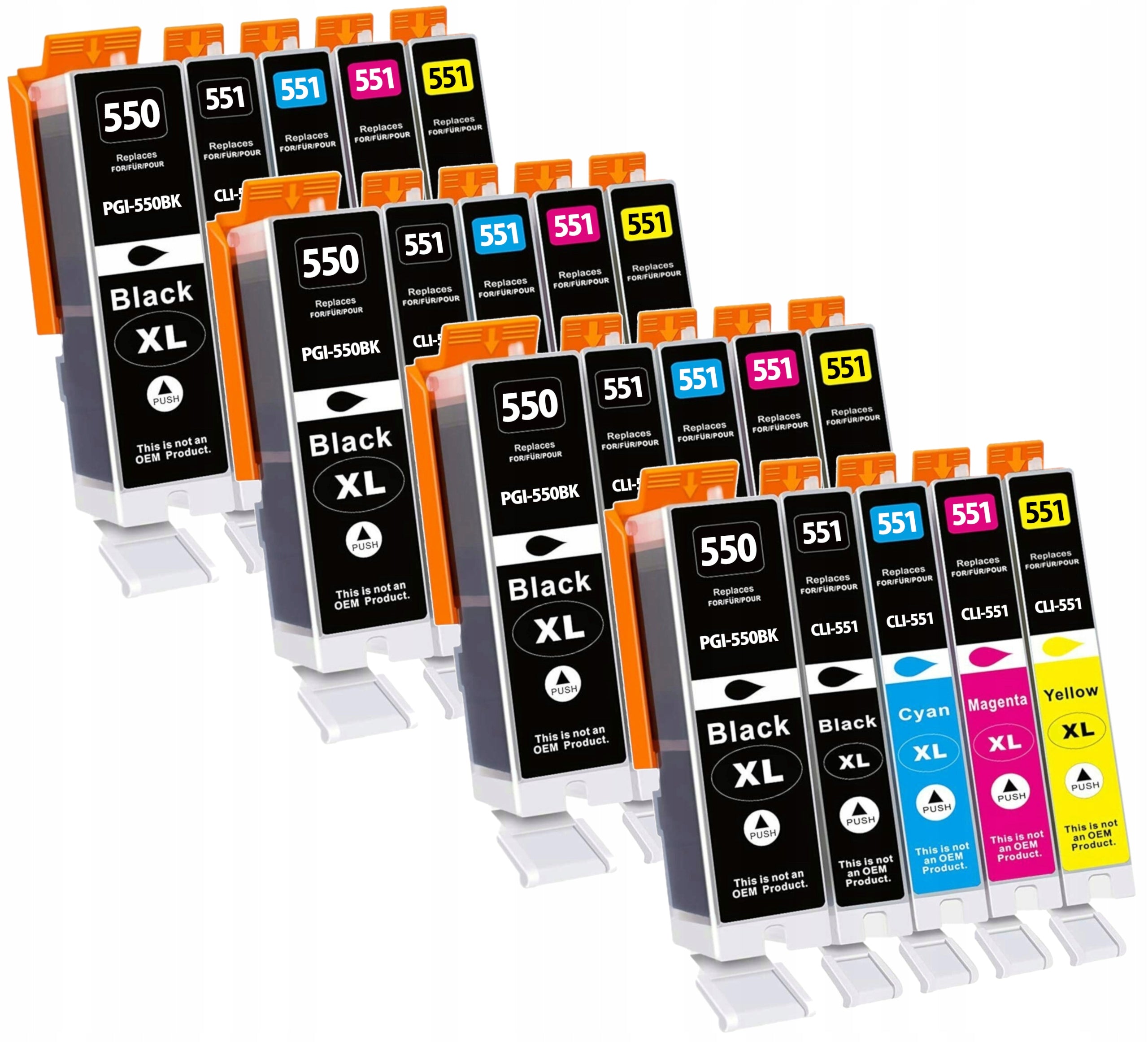 20x XL INKS FOR CANON PIXMA IP7250 MG5650 MG5550