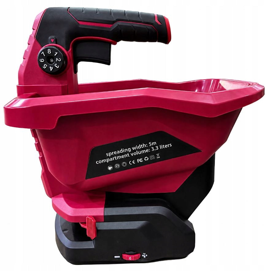 21V CORDLESS GARDEN SEED FERTILIZER SALT SPREADER 3,3L Brand ADGO