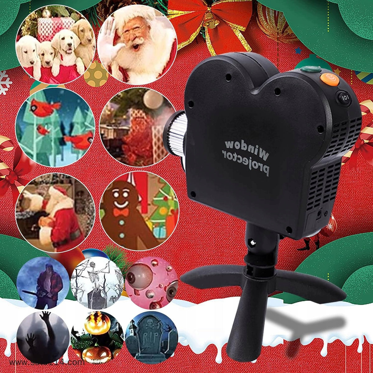 22.5X21X6.5CM PROJECTOR CHRISTMAS LED LASER PROJECTOR FOR HOME SPOTLIGHT Manufacturer code Rzutnik laserowy na dom Świąteczne iluminacje