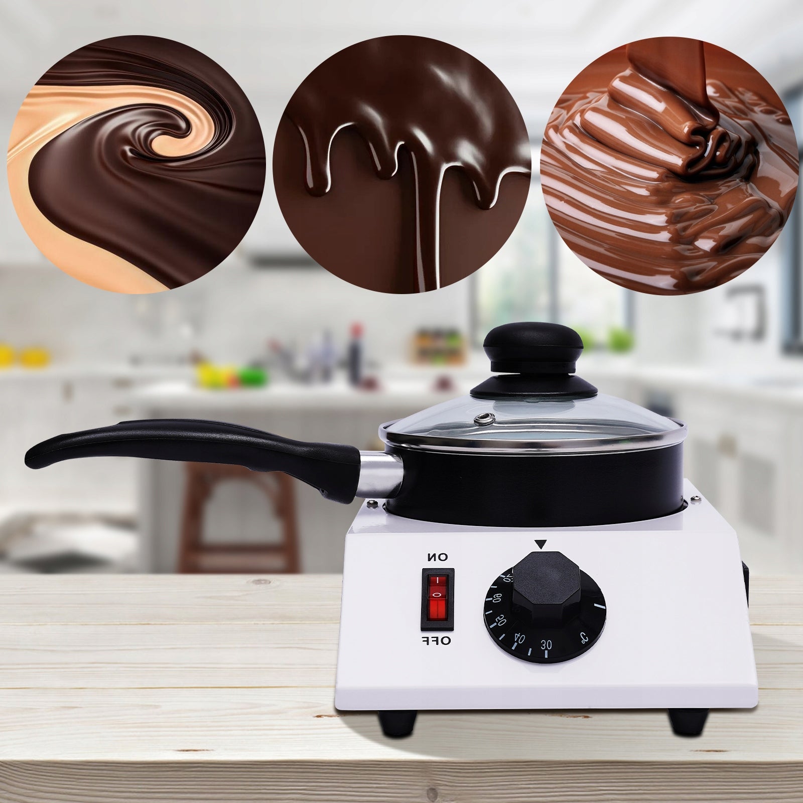 220-230V 40W Electric Chocolate Melting Chocolate Melter Pot 14cm Manufacturer code OT-HS-329-EU
