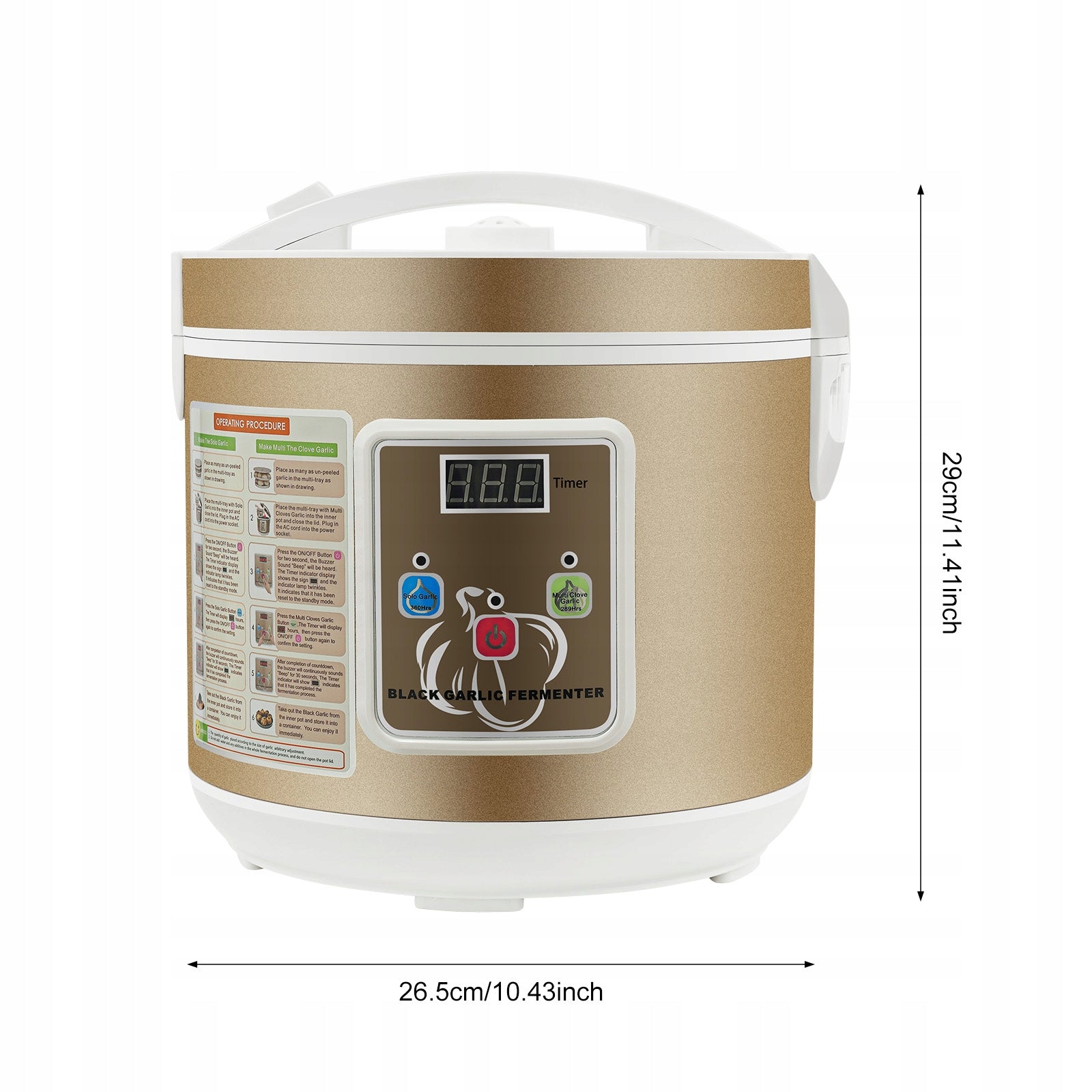 220-240V BLACK GARLIC FERMENTER GARLIC FERMENTING MACHINE 90W Packaging status original