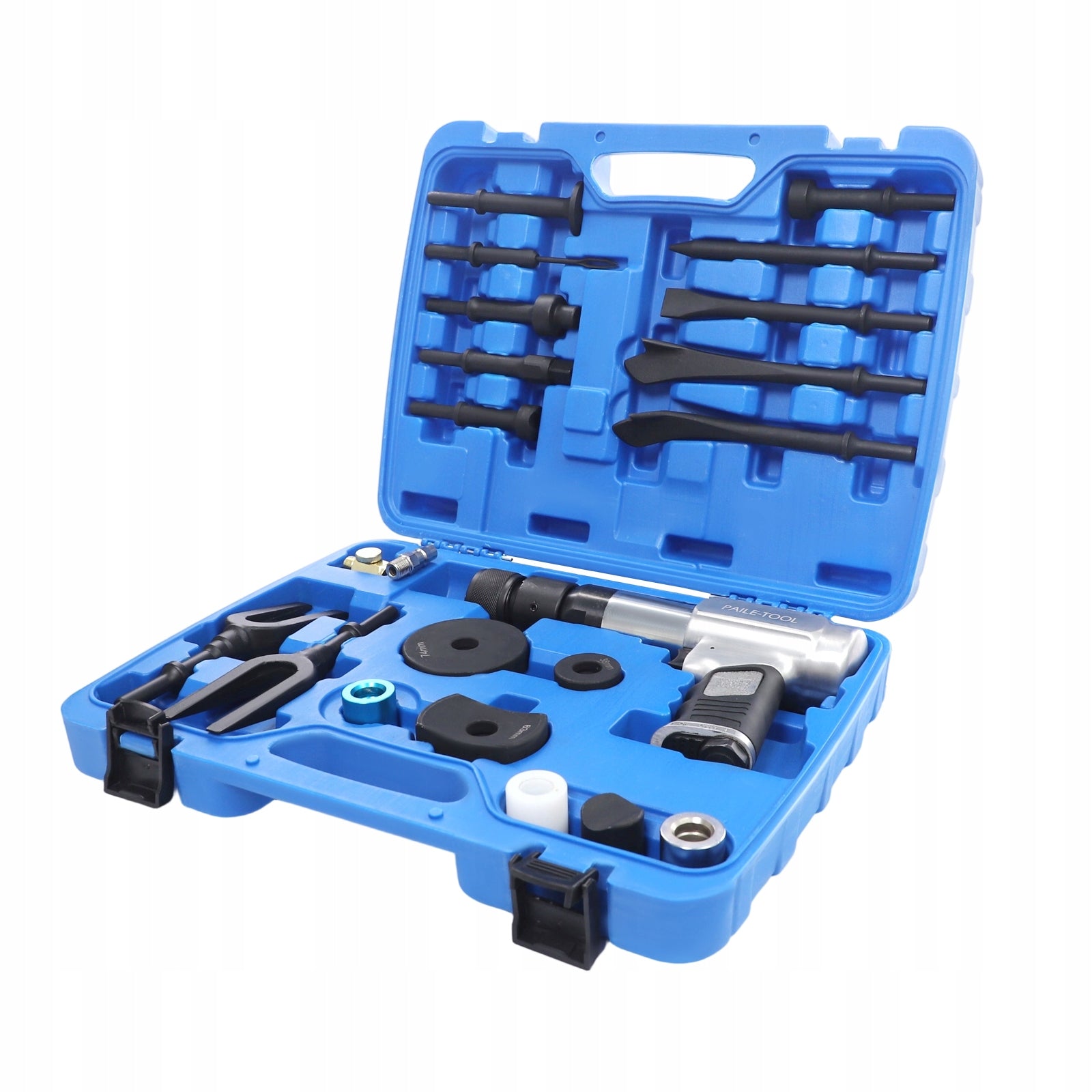 2200BPM Air Hammer Chisel Set 1/4" Auto Repair Sheet Metal Tool Kit