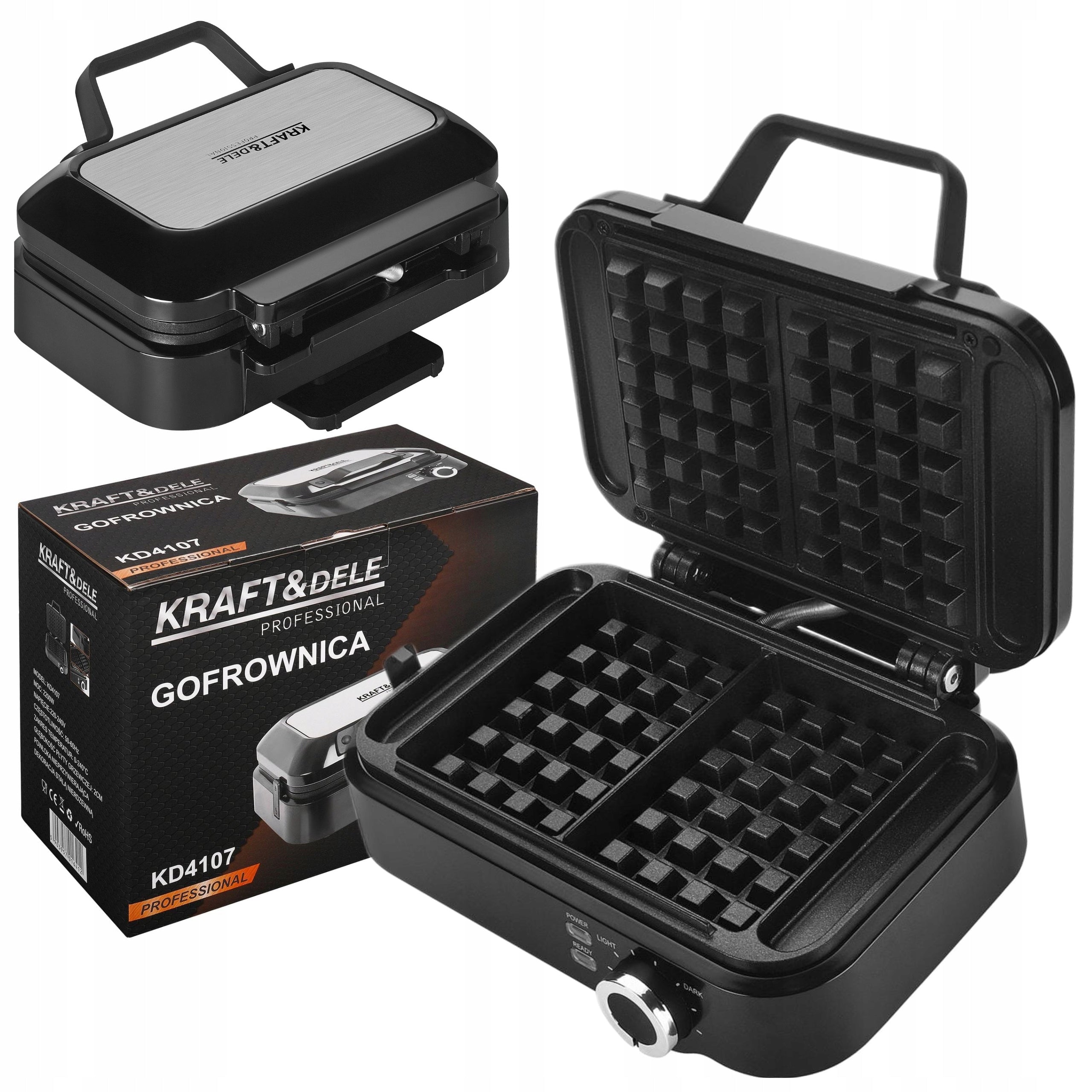 2200W ELECTRIC WAFFLE IRON SOLID LED DISPLAY NONSTICK PLATES Brand no brand