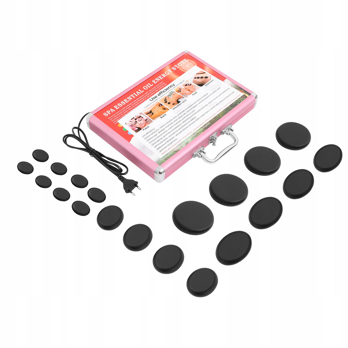 220W Hot Stones Massage Set with Heater Kit, Massage Stones for Spa, 220V EAN (GTIN) 751591574783