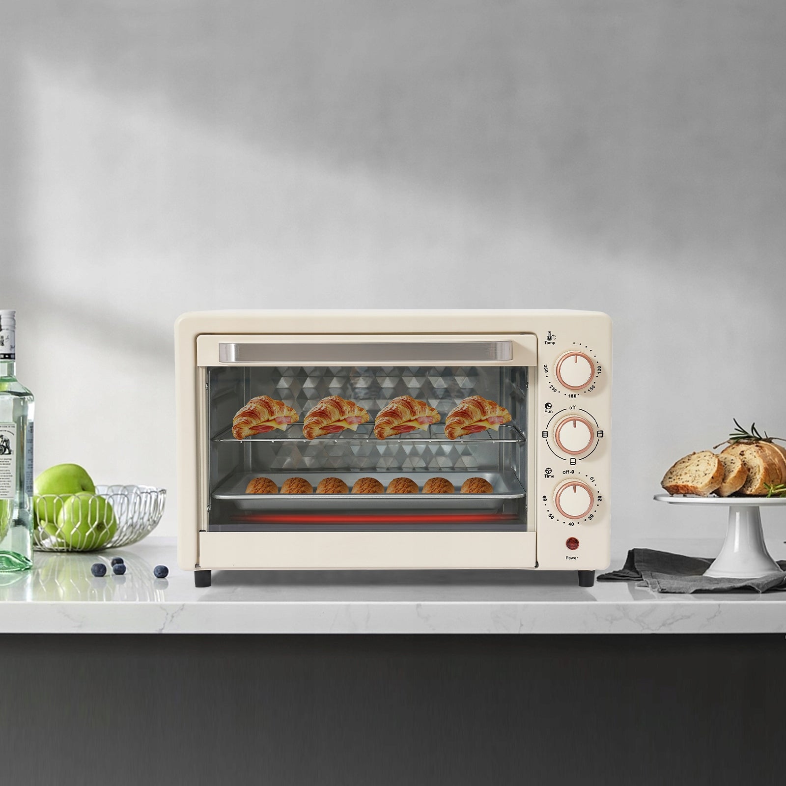 22L Electric Oven 1000W With Adjustable Temperature And 60-Minute Timer Manufacturer code JJFTQC-000100EU