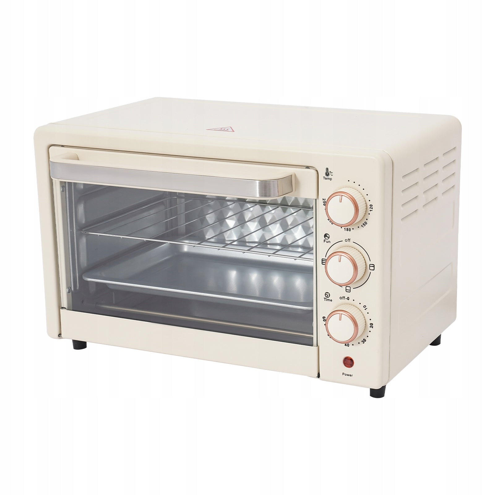 22L Electric Oven 1000W With Adjustable Temperature And 60-Minute Timer
