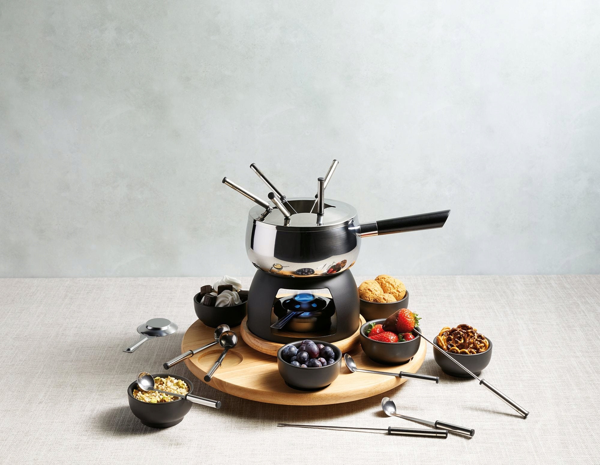 24-piece fondue set, stainless steel - Artesa Product weight with unit packaging 4.15 kg