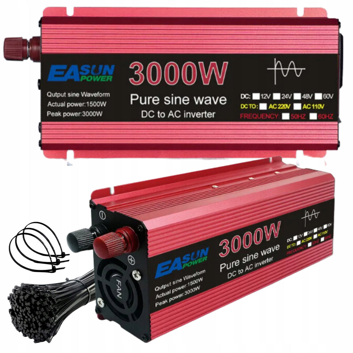 24V 230V 3000W PURE SINE WAVE VOLTAGE CONVERTER FOR TRUCK SINE