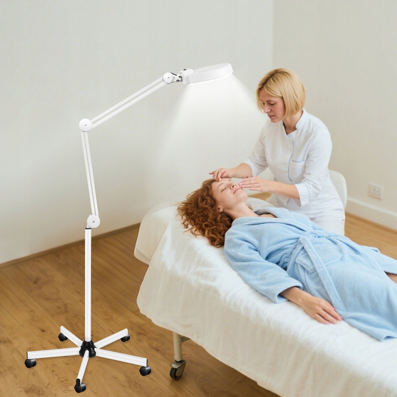 24W 2400ML DERMATOLOGICAL MAGNIFIER LAMP COSMETIC MAGNIFYING TRIPOD Packaging status original