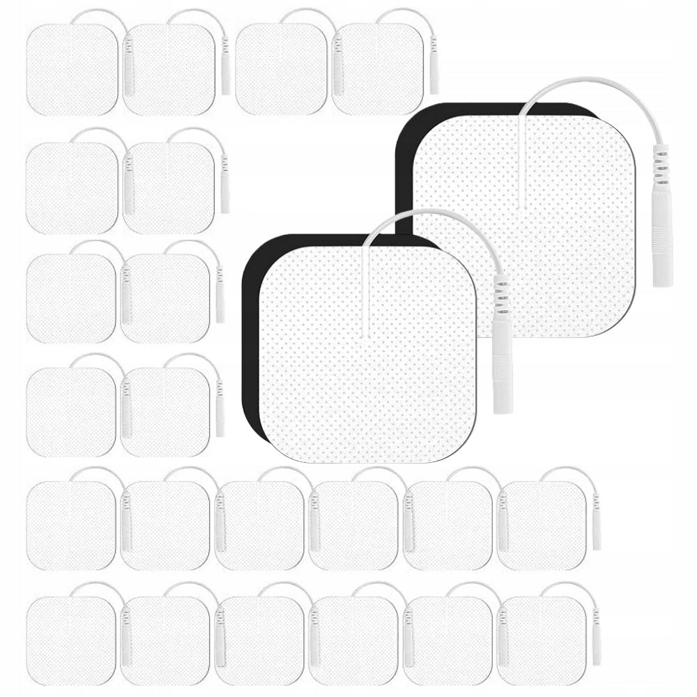 24x gel electrodes 5x5cm pin 2 mm TENS EMS SANIT