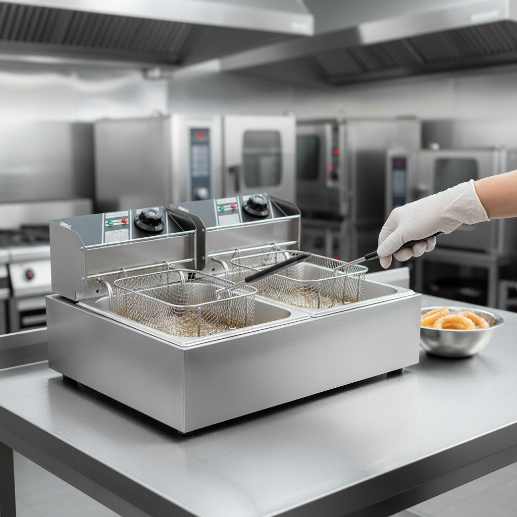2500W ELECTRIC DEEP FRYER WITH BASKET 6L Packaging status original