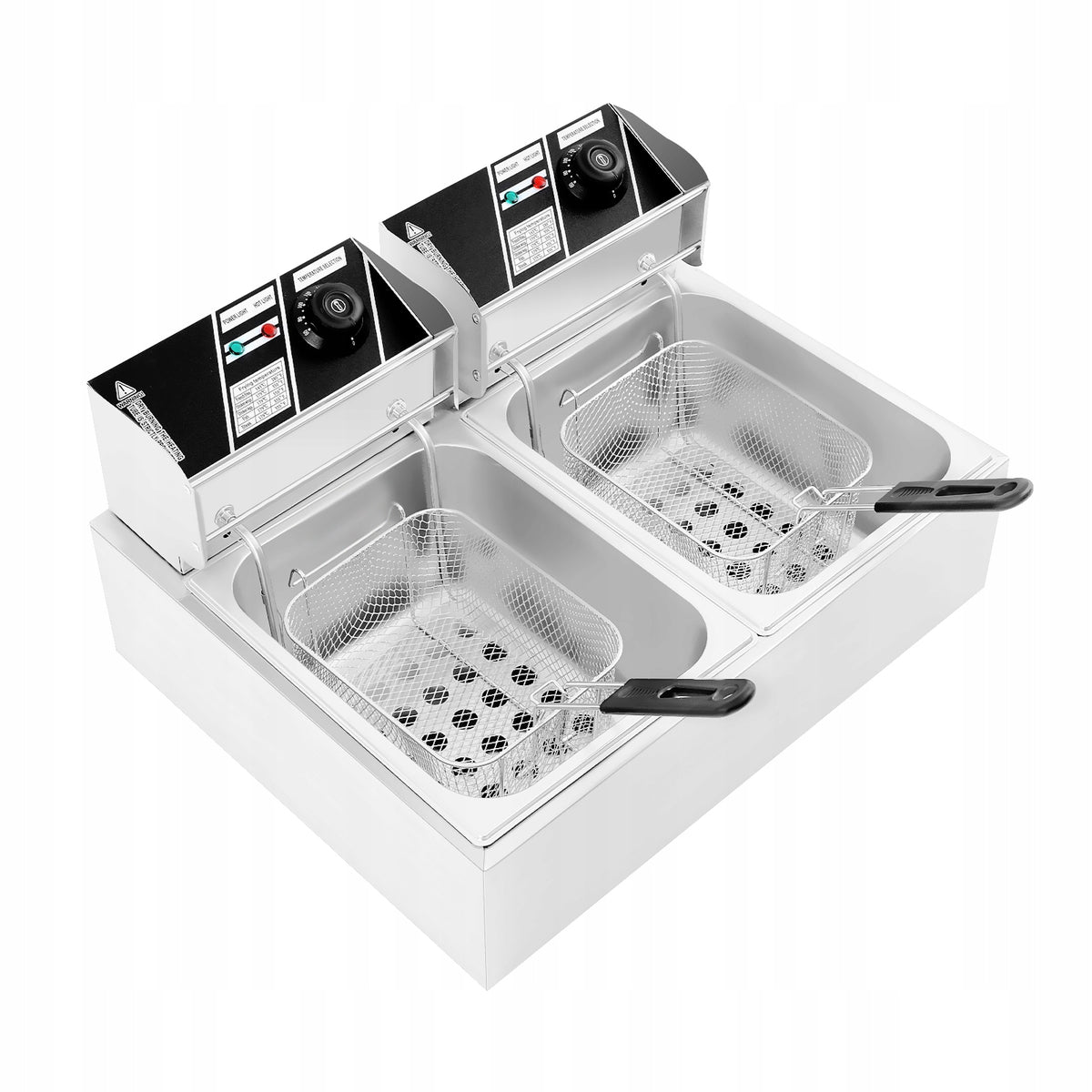 2500W Electric Deep Fryer with Basket,Commercial Dual Tank Deep Fryer Manufacturer code j051