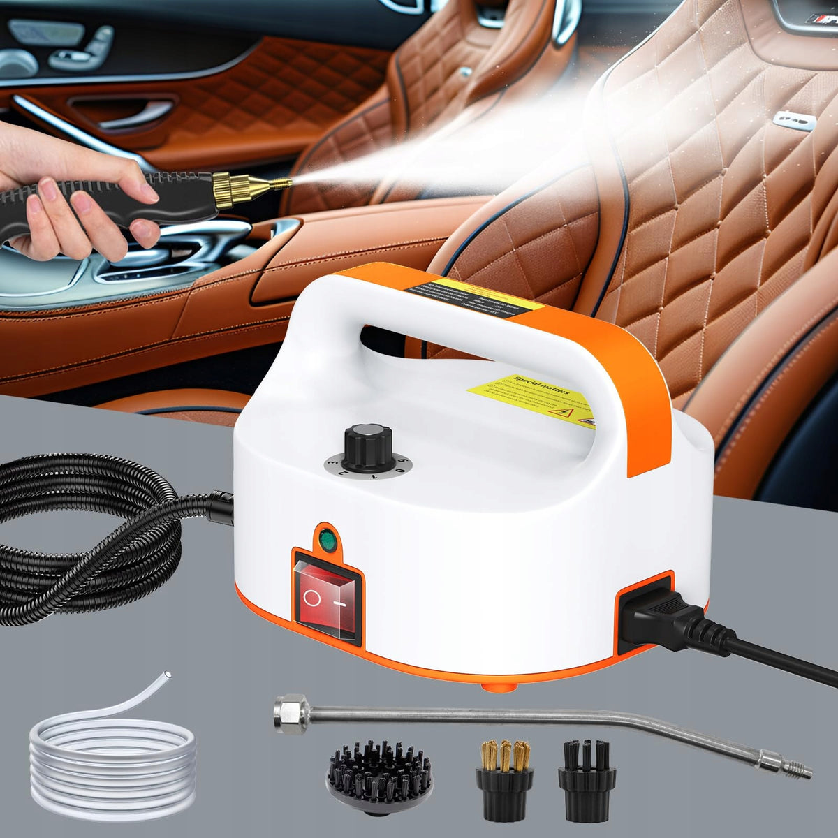 2500W HIGH PRESSURE STEAM CLEANER FOR CAR CARPET BATHROOM KITCHEN Manufacturer code NJ-CS108