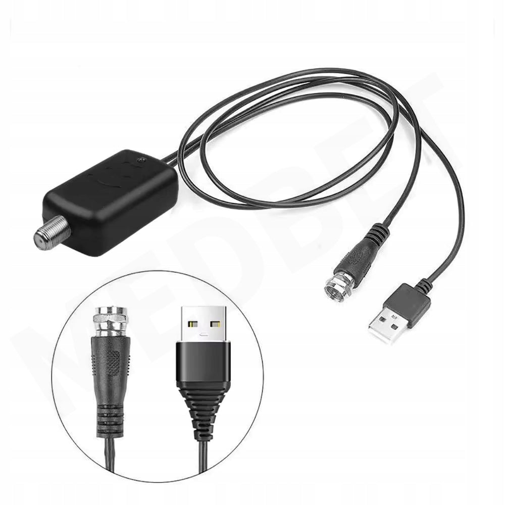 25dB ANTENNA AMPLIFIER FOR TV RADIO PLUG TYPE F USB POWER SUPPLY POWERFUL EFFICIENT EAN (GTIN) 616576145634