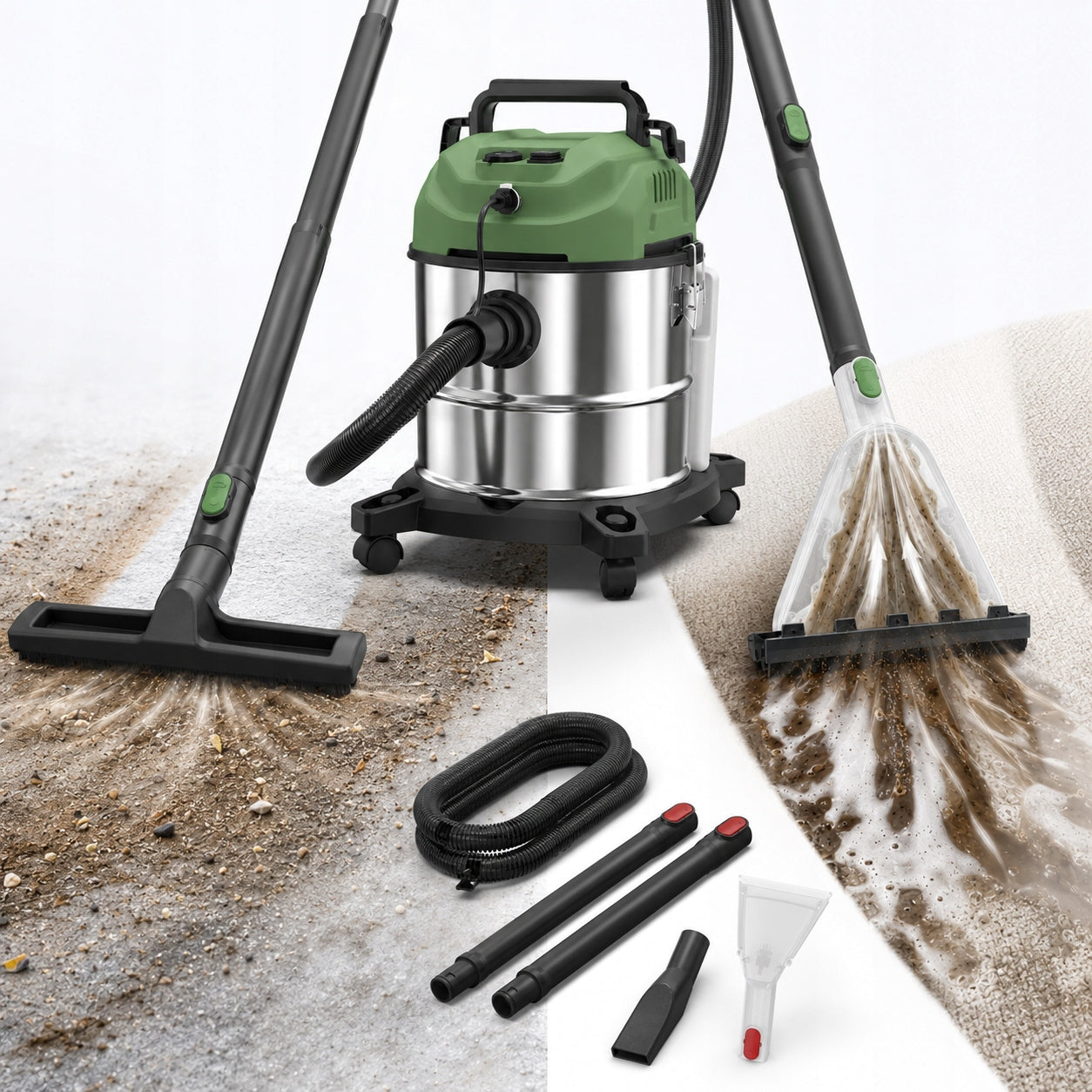 2600W WASHING VACUUM CLEANER FOR CAR CARPET UPHOLSTERY 20L HEPA 4IN1 WET DRY Series ODKURZACZ PIORĄCY 2600W