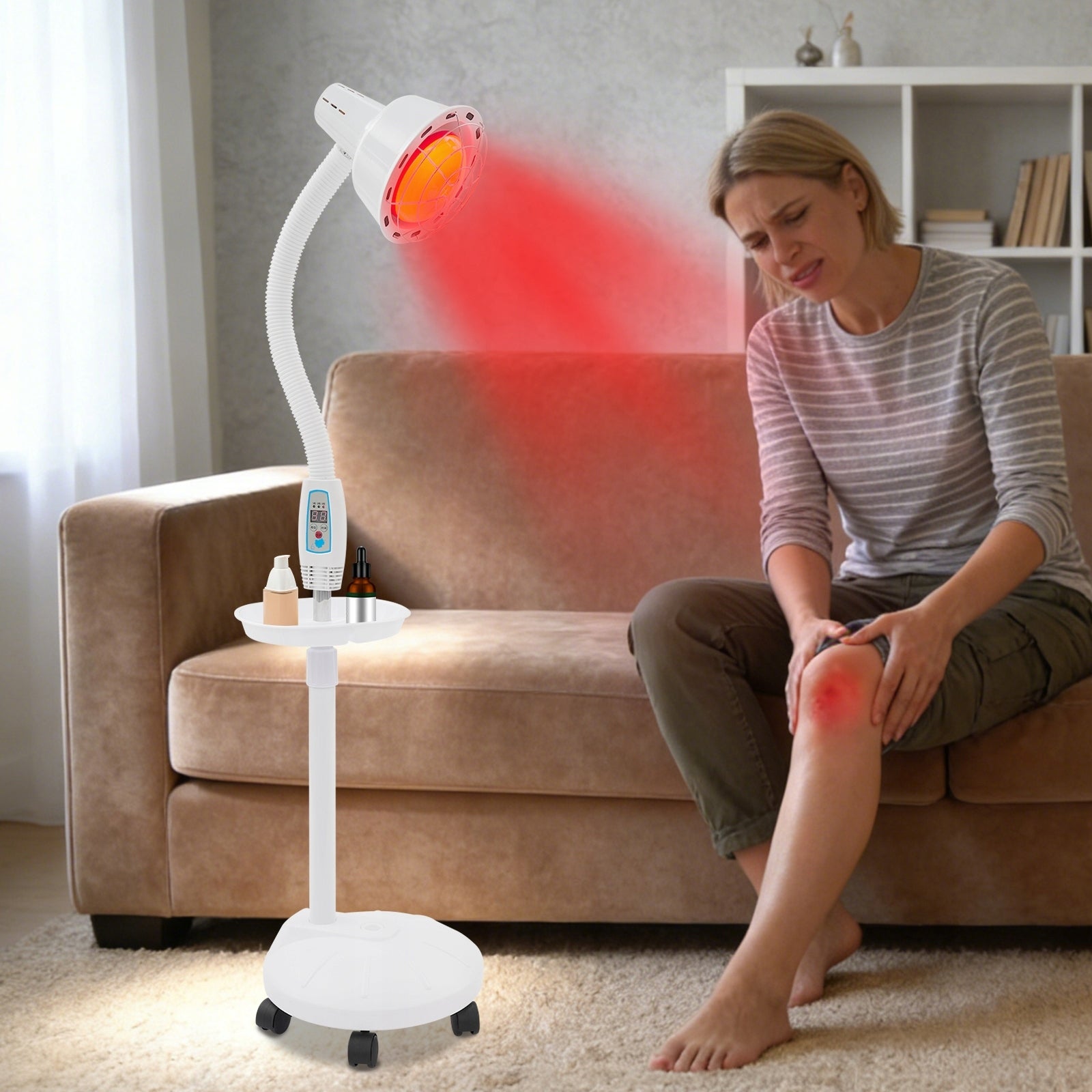 275W Red Light Near Infrared Heat Lamp with Flexible Arm Medical device no
