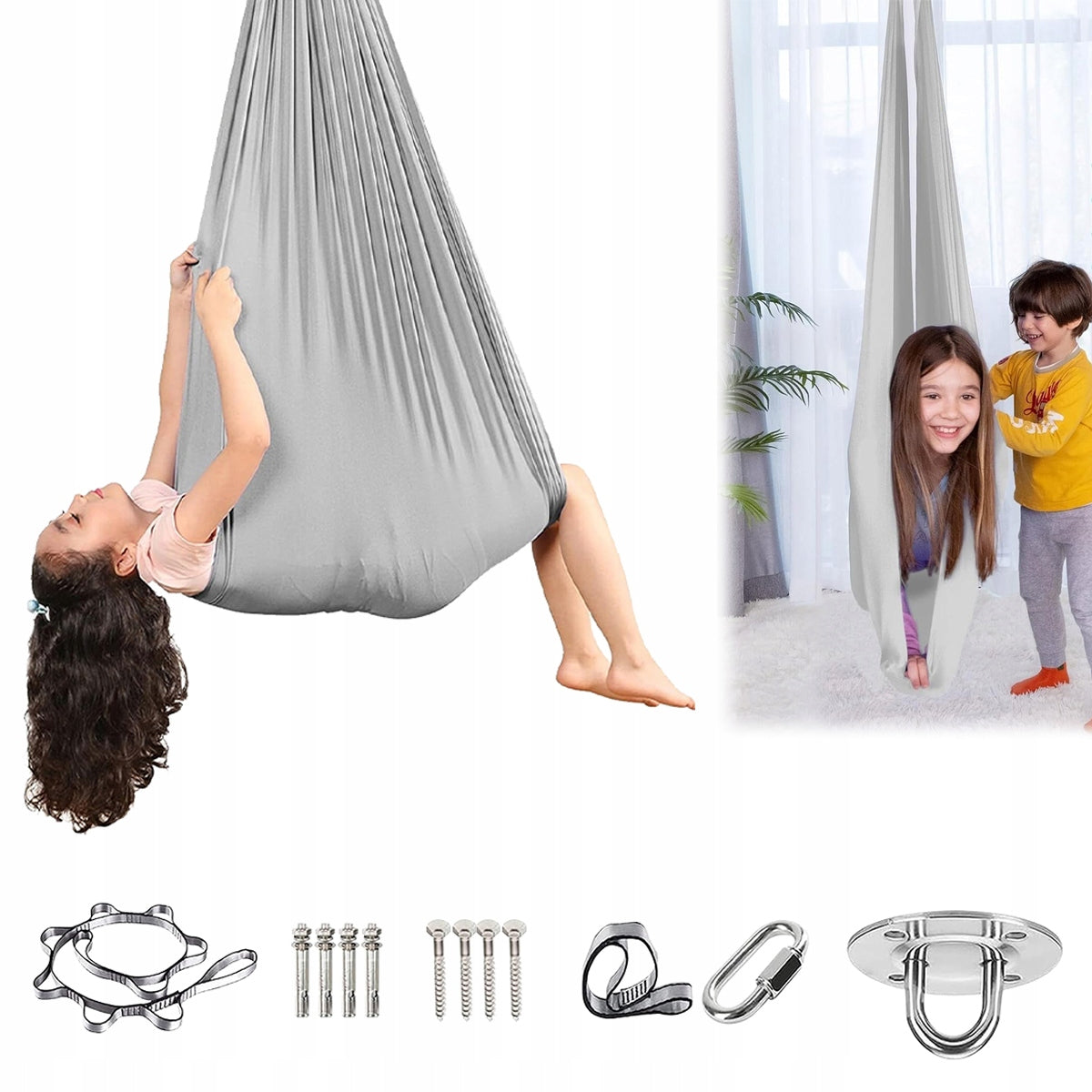 280CM ACROBATIC SCARF HAMMOCK SENSORY SWING FOR CHILDREN AERIAL YOGA