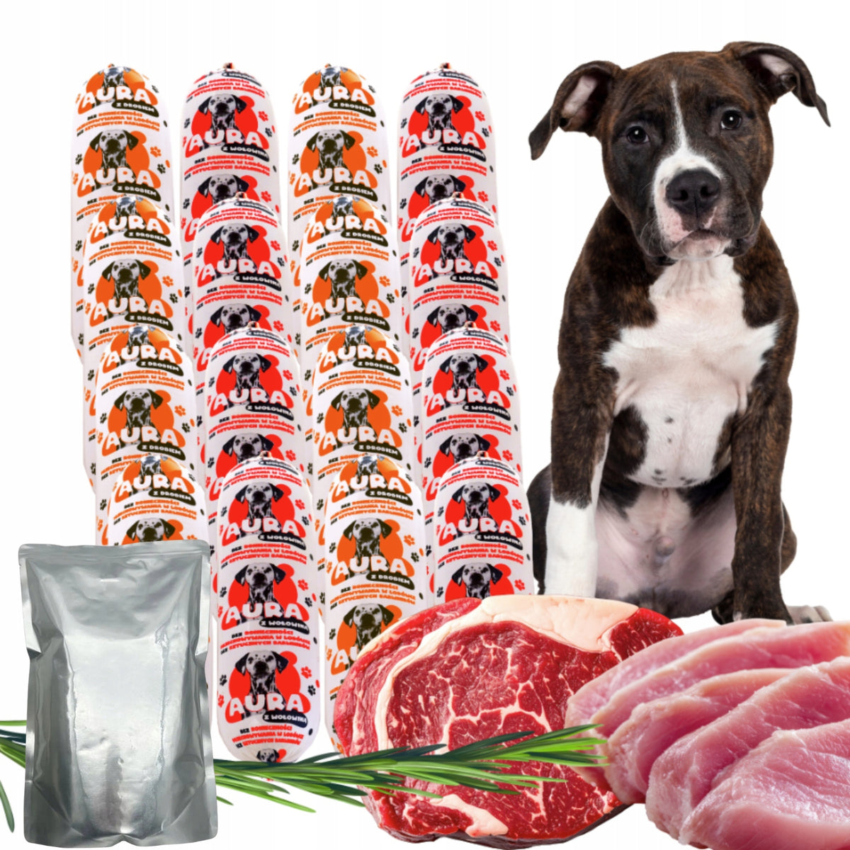 29x1kg Dog food bar BEEF POULTRY 80% PREMIUM MEAT + FREEBIE