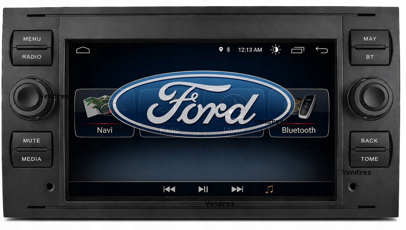 2DIN ANDROID 14 RADIO NAVIGATION FOR FORD FUSION S-MAX TRANSIT 2GB CARPLAY