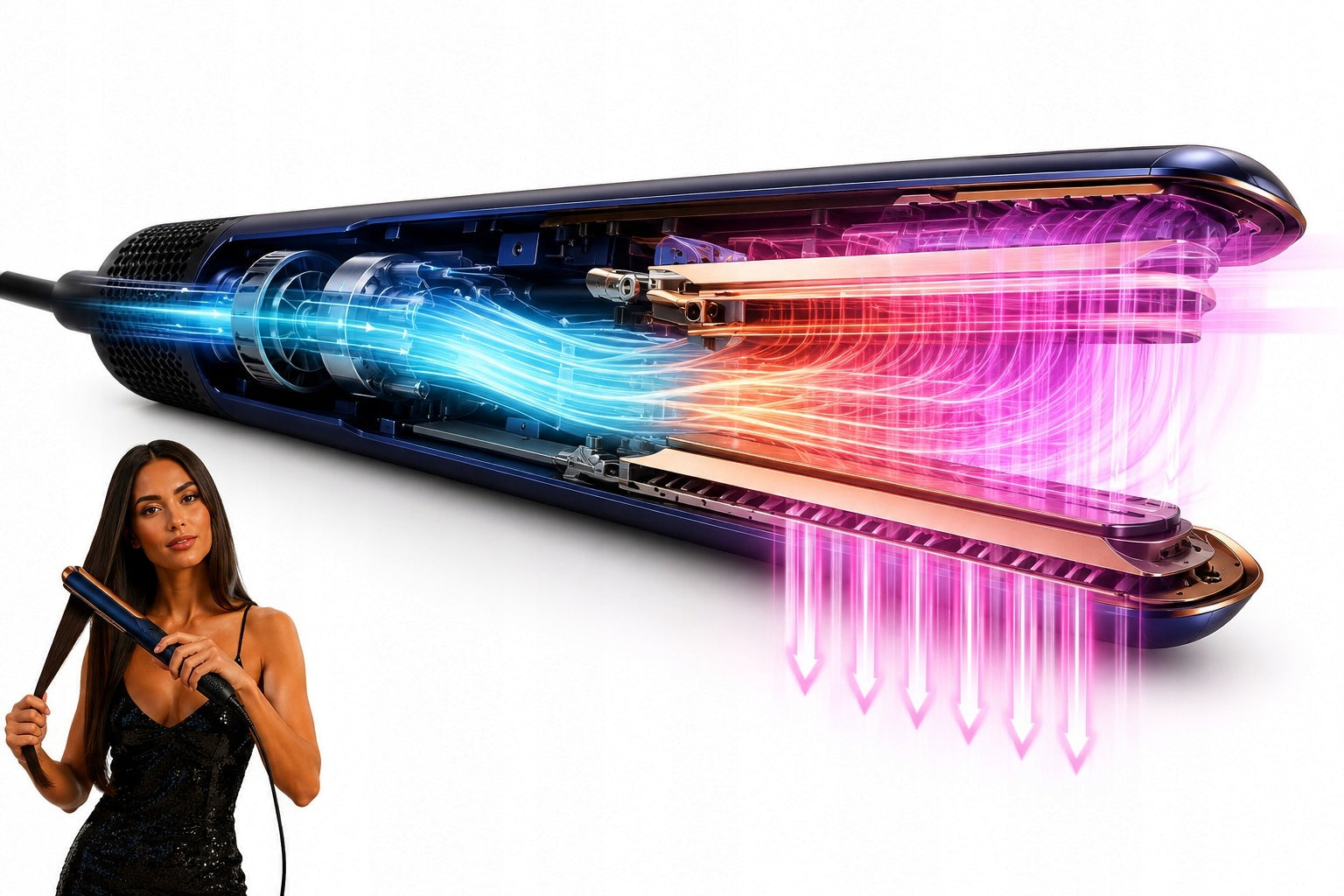 2IN1 DRYING STRAIGHTENER FOR WET AND DRY HAIR 1300W ADJUSTABLE Brand no brand