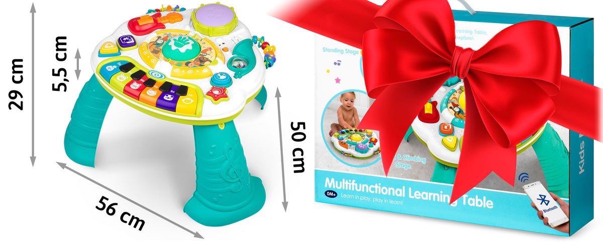 2IN1 INTERACTIVE TABLE EDUCATIONAL BLUETOOTH LED MUSIC PANEL CHILDREN Brand no brand