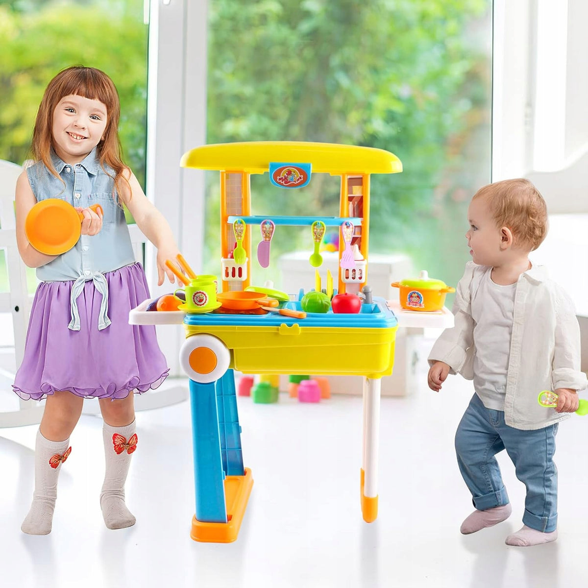 2IN1 SMALL COOK KITCHEN SUITCASE TROLLEY ON WHEELS 24 elements Manufacturer code KUCHNIA W WALIZCE