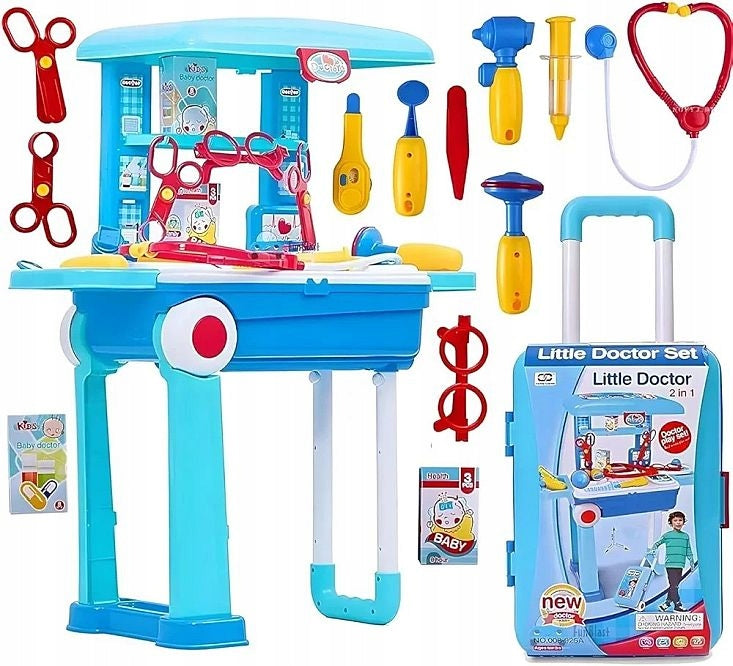 2IN1 SMALL DOCTOR SUITCASE TROLLEY ON WHEELS 21