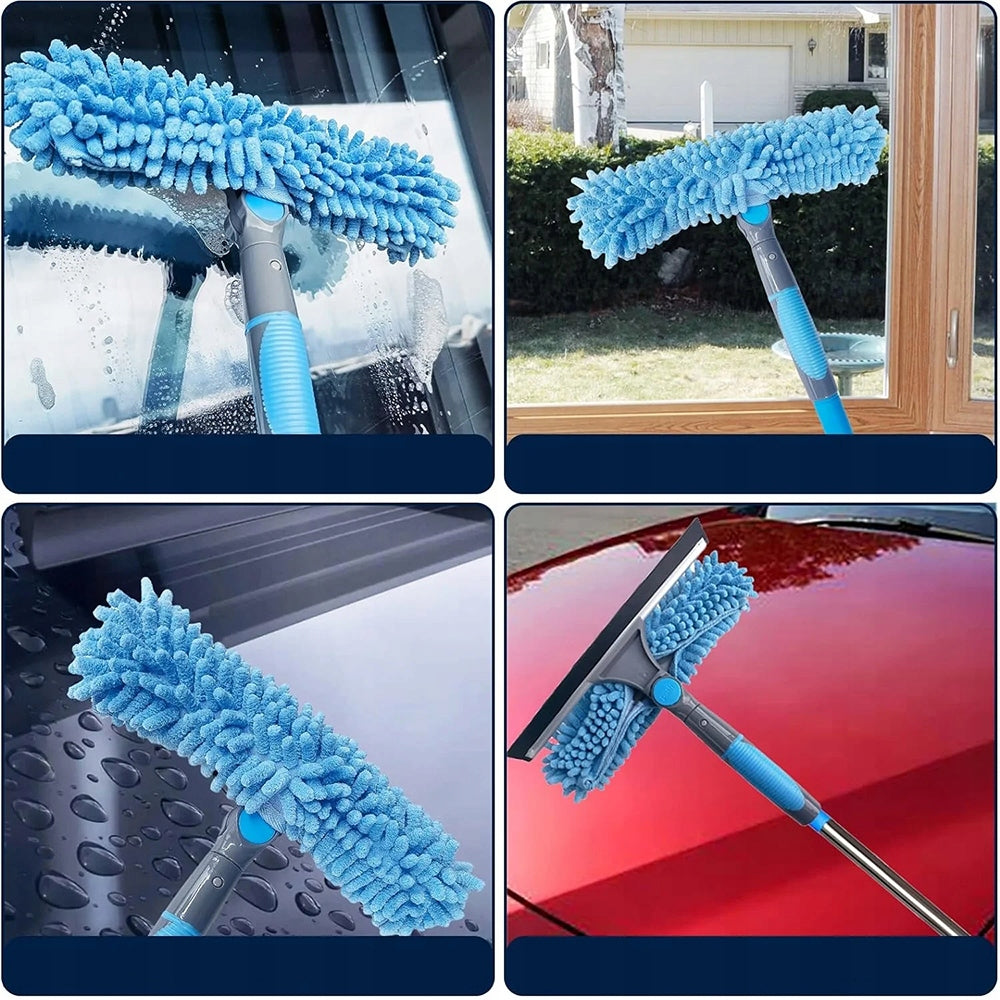 2IN1 WINDOW MOP TELESCOPIC WINDOW CLEANER CABIN MIRRORS LONG 424CM Brand no brand