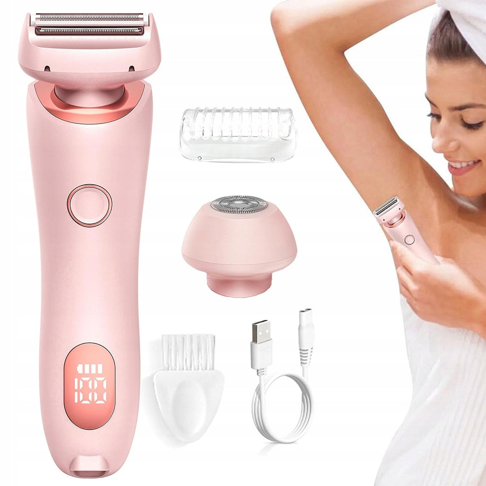 2IN1 WOMEN'S SHAVER FOR SHAVING PUBIC HAIR COLOR PINK PAINLESS Brand no brand