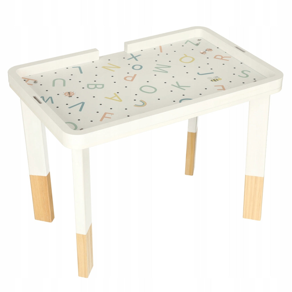 2IN1 WOODEN SENSORY TABLE MANIPULATION BOARD FOR KIDS
