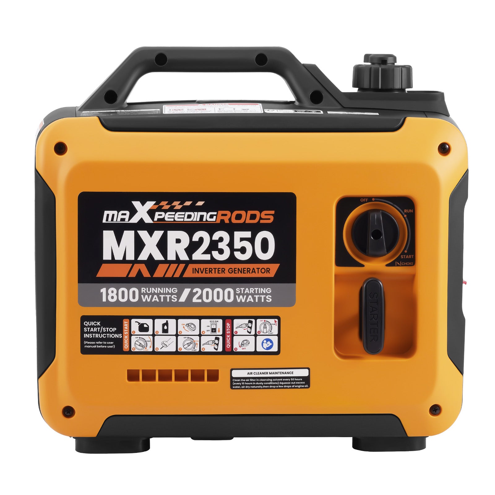 2KW Inverter Generator Portable 15kg Single-phase Petrol Quiet
