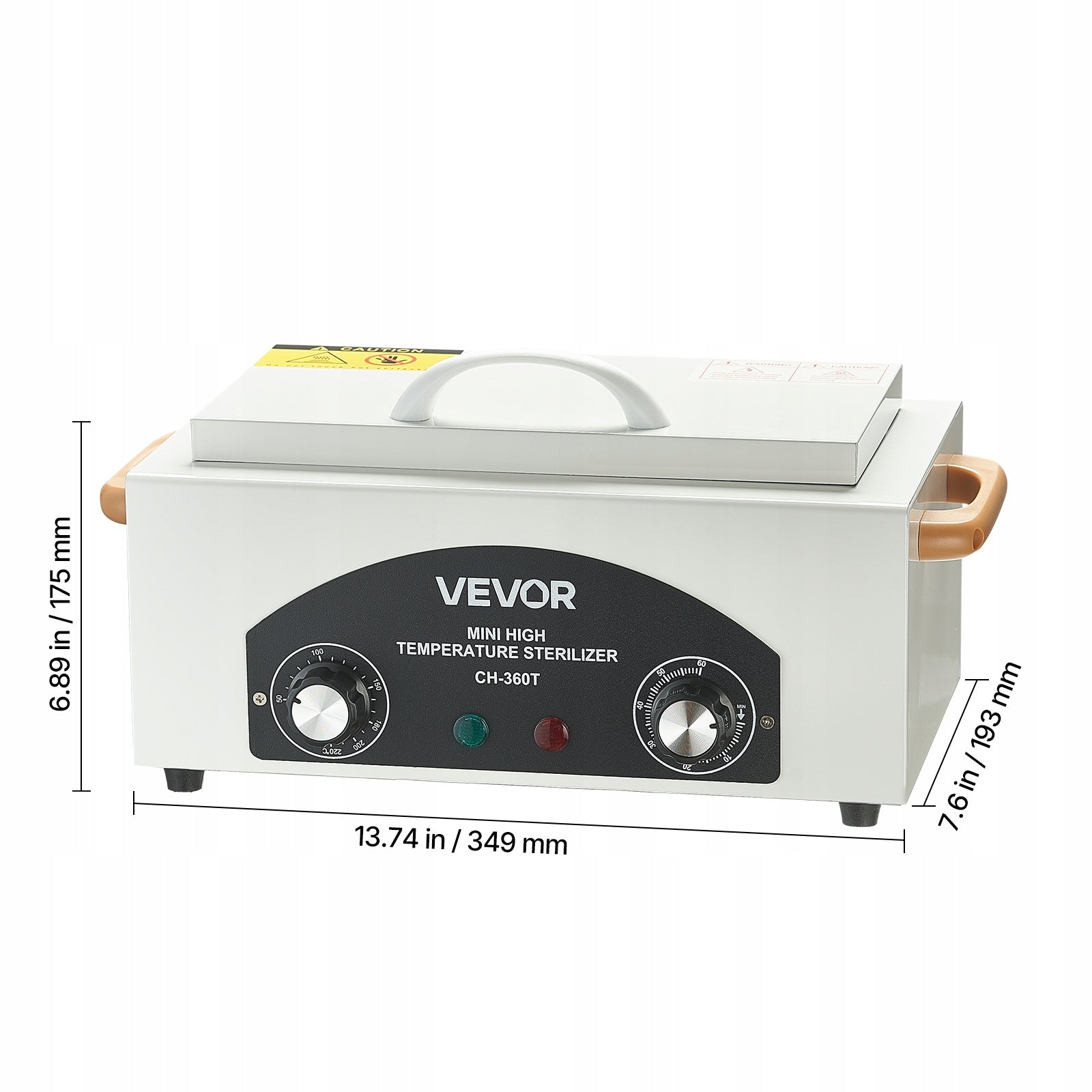 2L 300W High Temperature Sterilizer With Temperature And Time Control Brand Vevor
