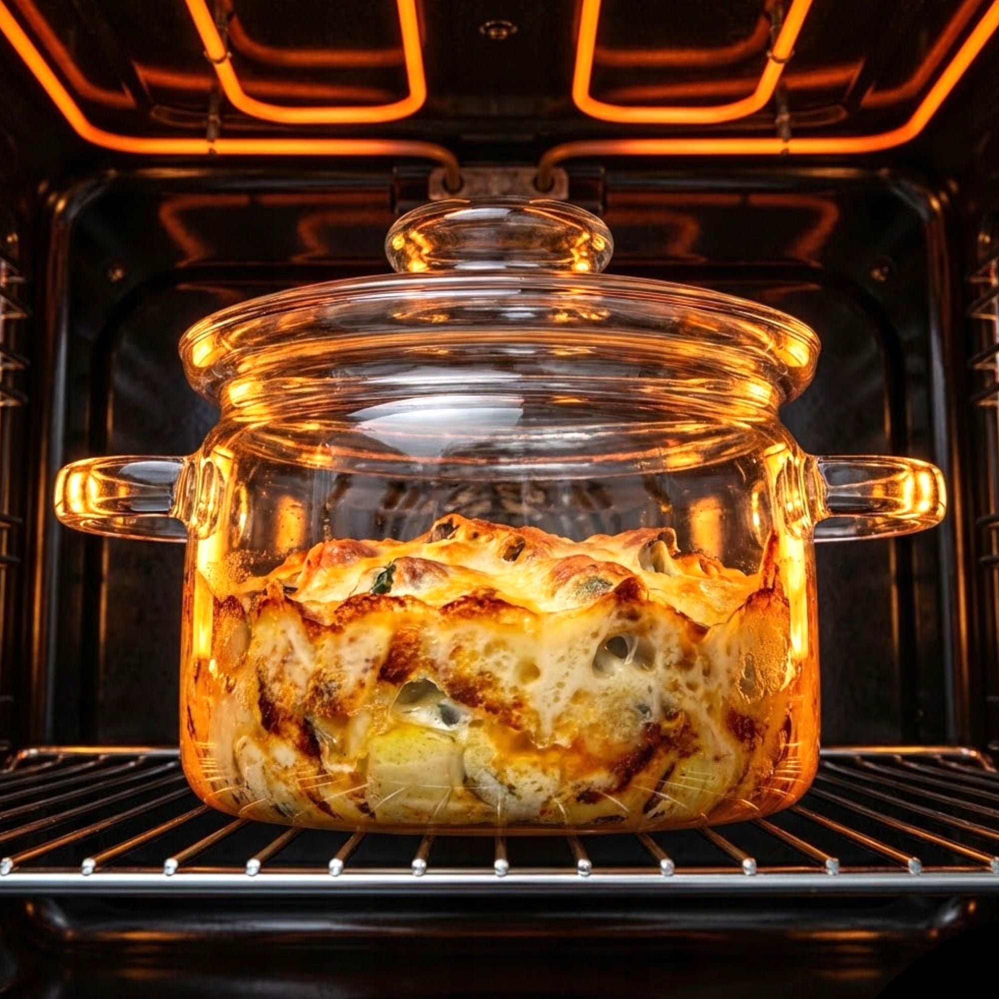 2L GLASS POT WITH LID HEAT-RESISTANT HEAT-RESISTANT DISH DURABLE Manufacturer code 5345