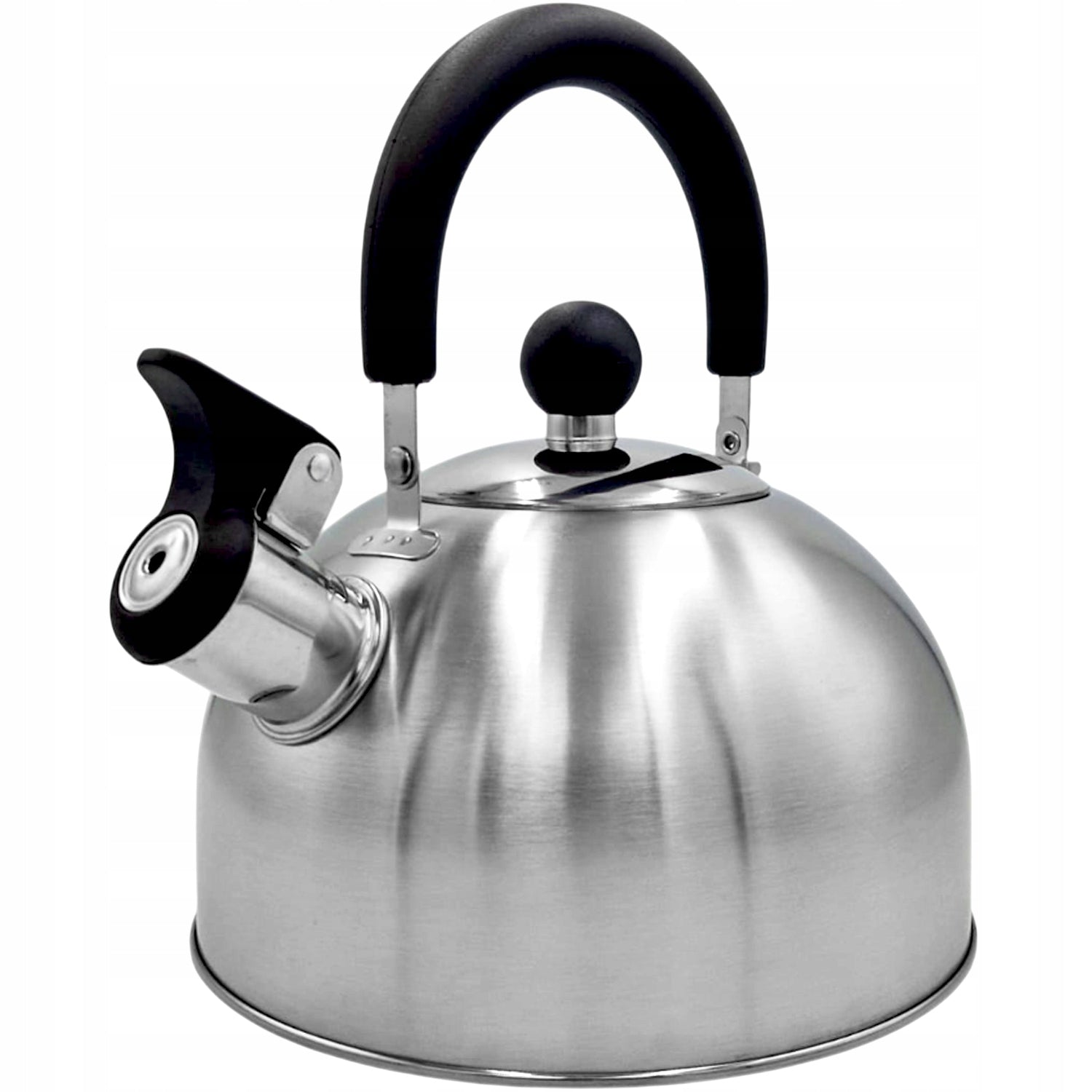 2L STEEL KETTLE WITH WHISTLE FOR INDUCTION GAS ELECTRIC CERAMICS GREY Packaging status original