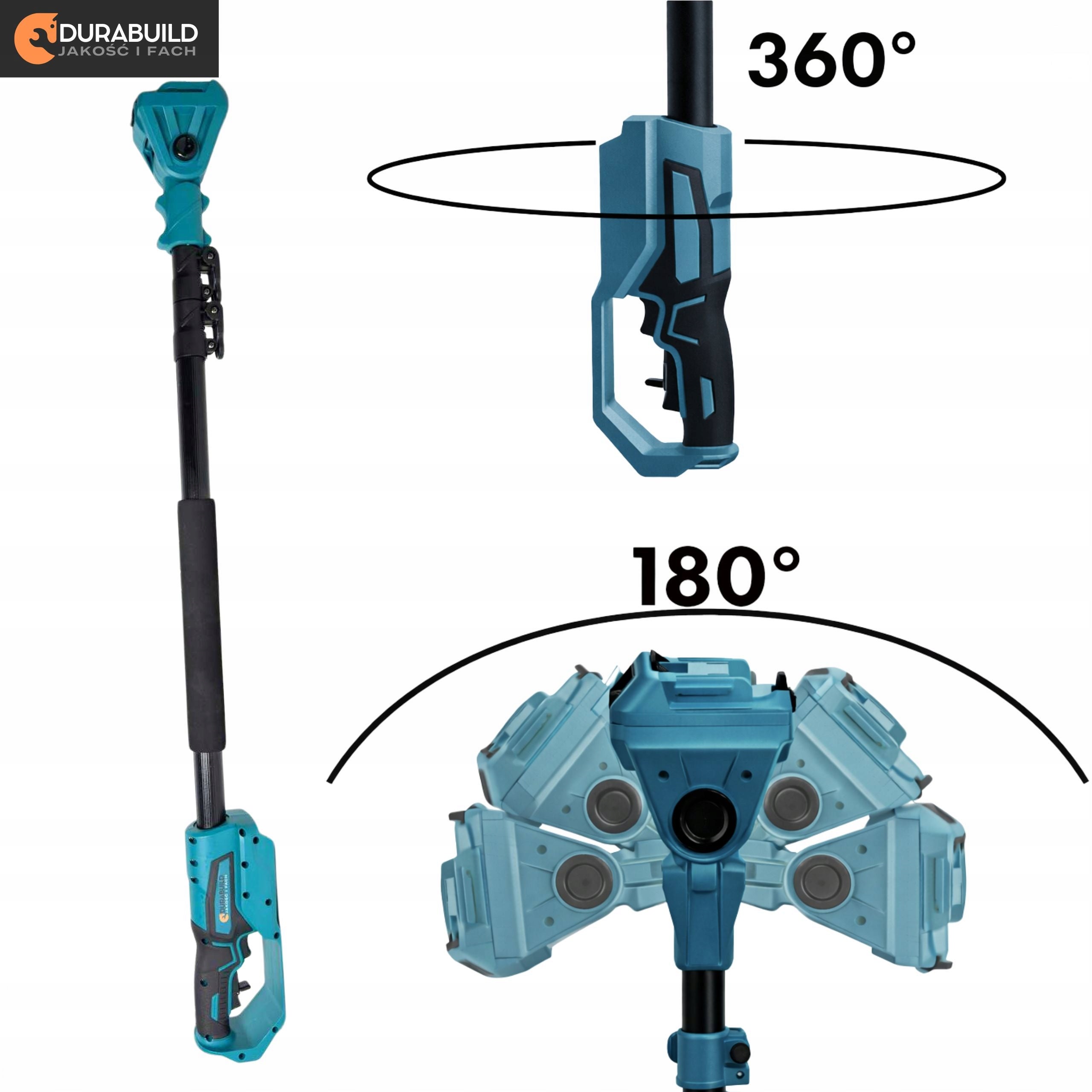 2M ROTARY BOOM CHAINSAW FOR TREES SAW 6" 4" 2AKU Brand Durabuild