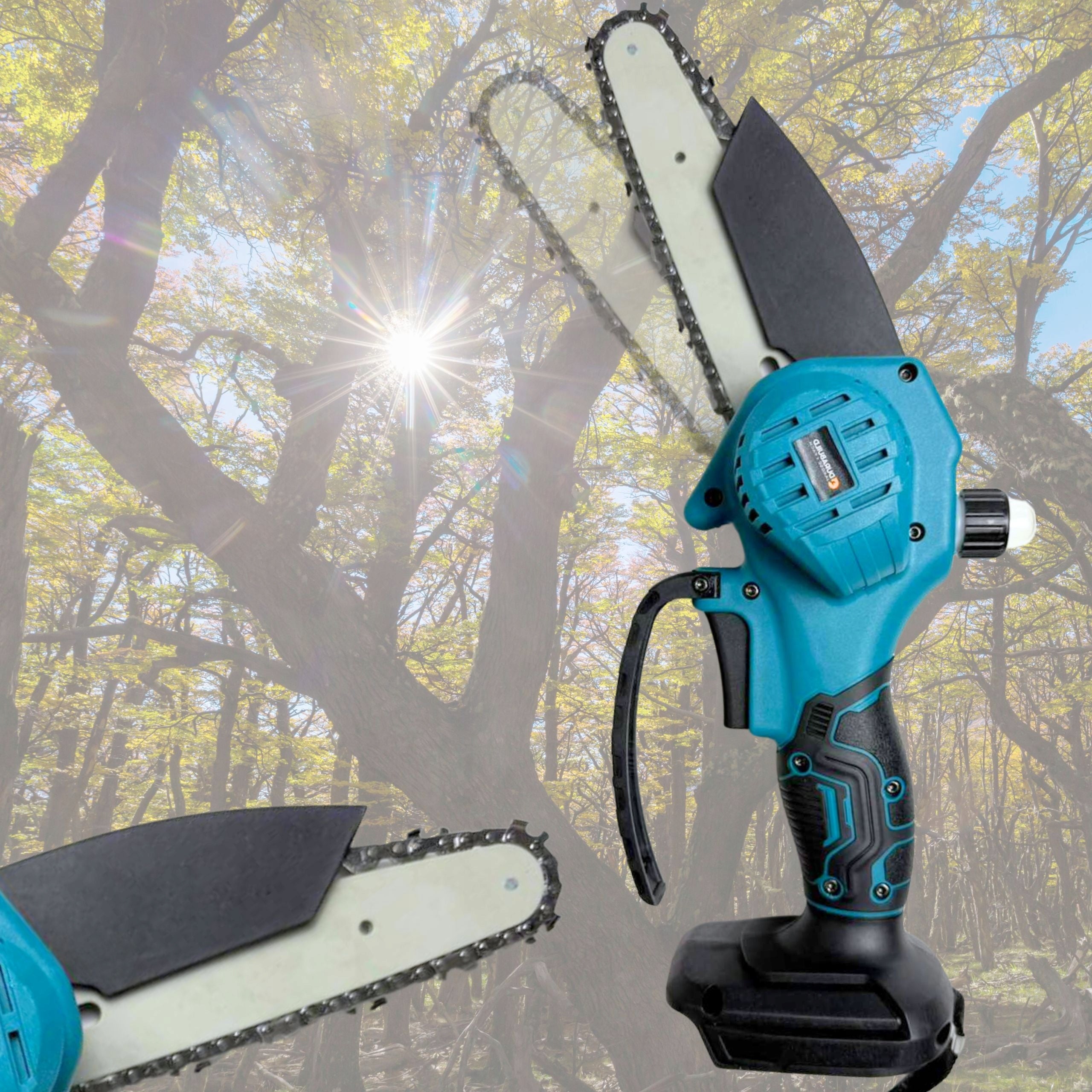 2M ROTARY BOOM CHAINSAW FOR TREES SAW 6" 4" 2AKU Power 900 W