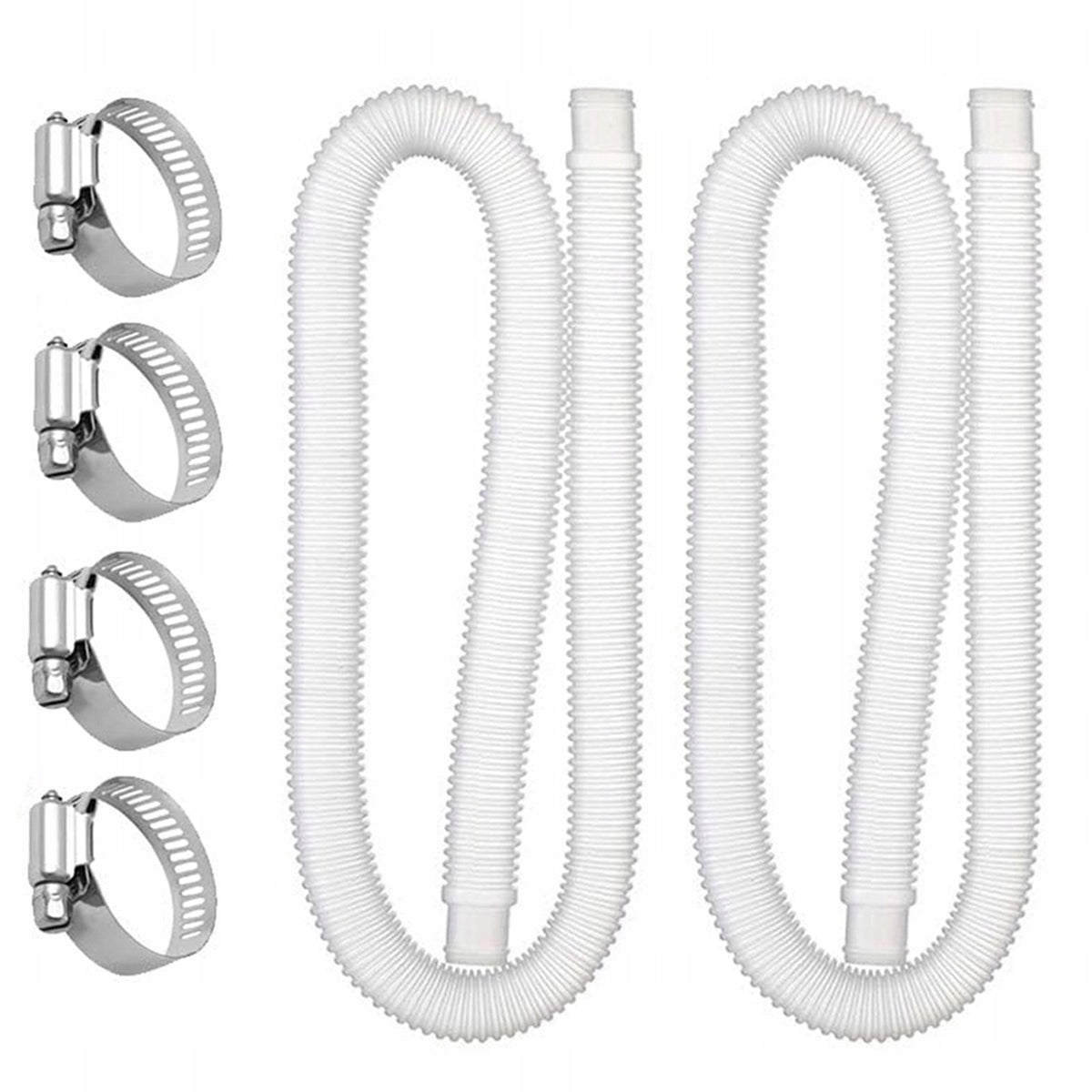 2PCS 150CM CORRUGATED PIPE 32MM FOR POOL FILTER PUMP POOL HOSE NEW