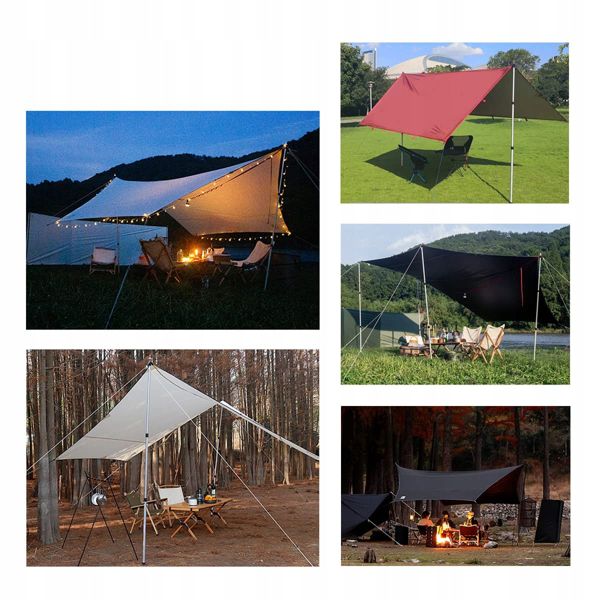 2PCS ADJUSTABLE TARP POLES TELESCOPIC TENT POLES ALUMINUM 90-230CM Manufacturer code 6974974882358