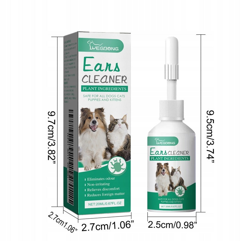 2PCS EAR DROPS FOR DOGS AND CATS FOR SCABIES AND EAR CLEANSING Manufacturer code zhengu