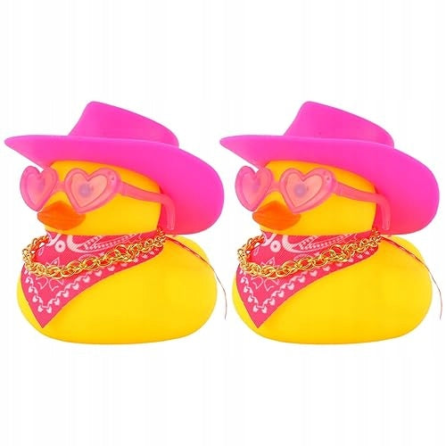 2PCS RUBBER DUCK RUBBER DUCKS DIY Home Decoration Gift Included