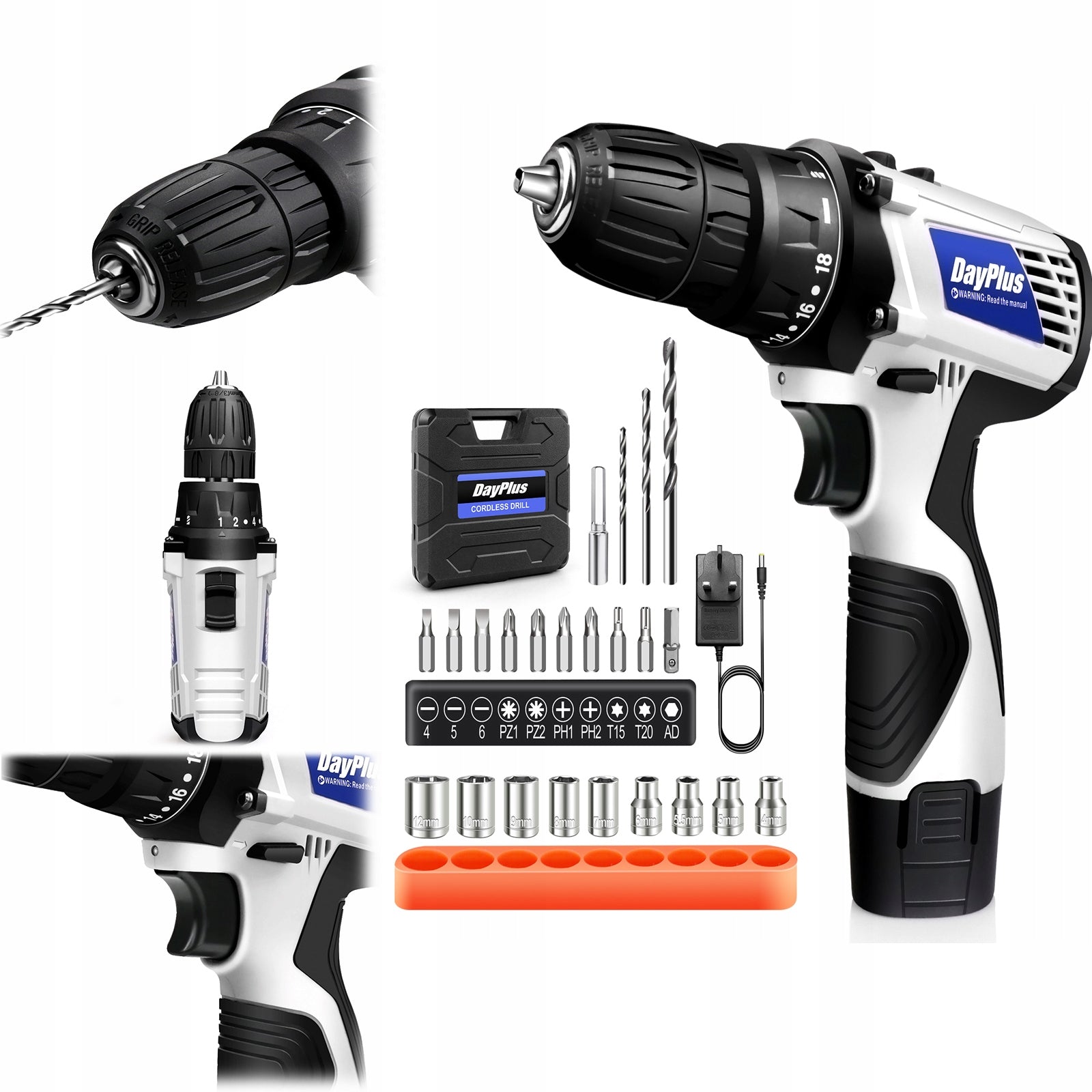 2V Brushless Drill | 45N.M Torque | 2-Speed | 23mm Capacity | 30 Pcs Se